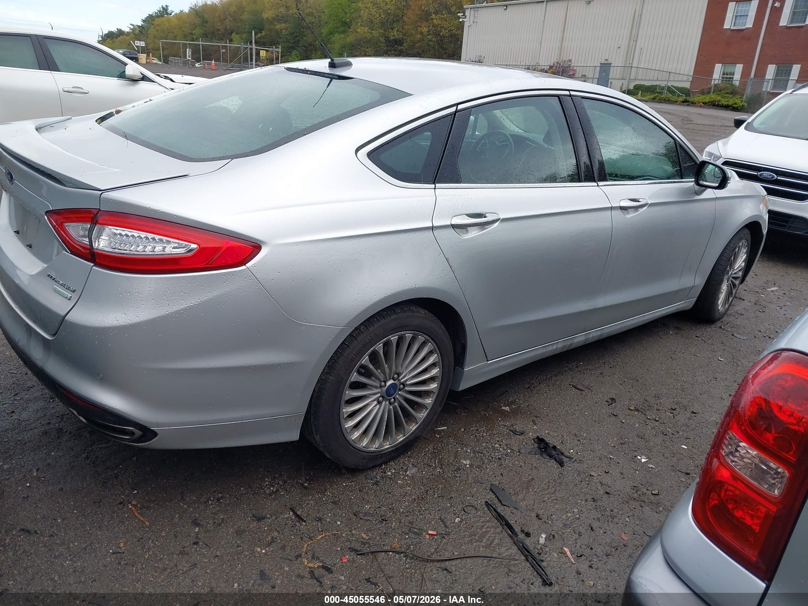 2016 Ford Fusion Titanium Silver vin: 3FA6P0K96GR179968