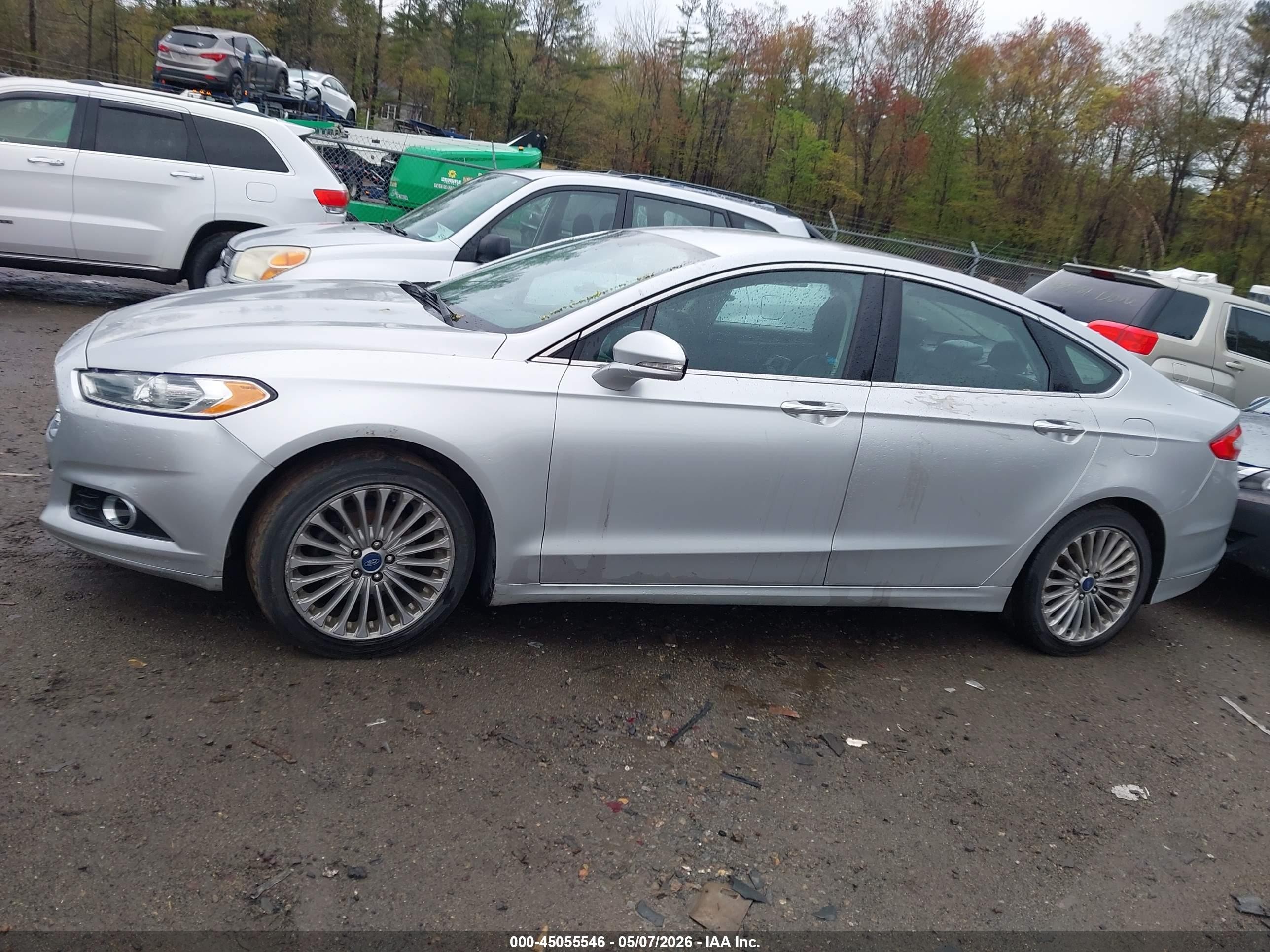 2016 Ford Fusion Titanium Silver vin: 3FA6P0K96GR179968