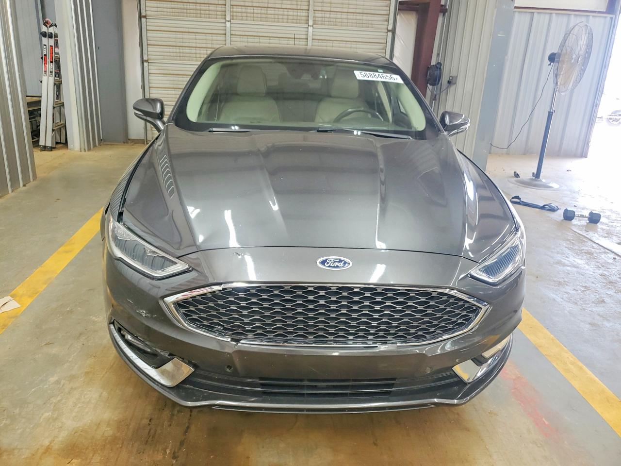 2017 Ford Fusion Titanium Gray vin: 3FA6P0K96HR402012