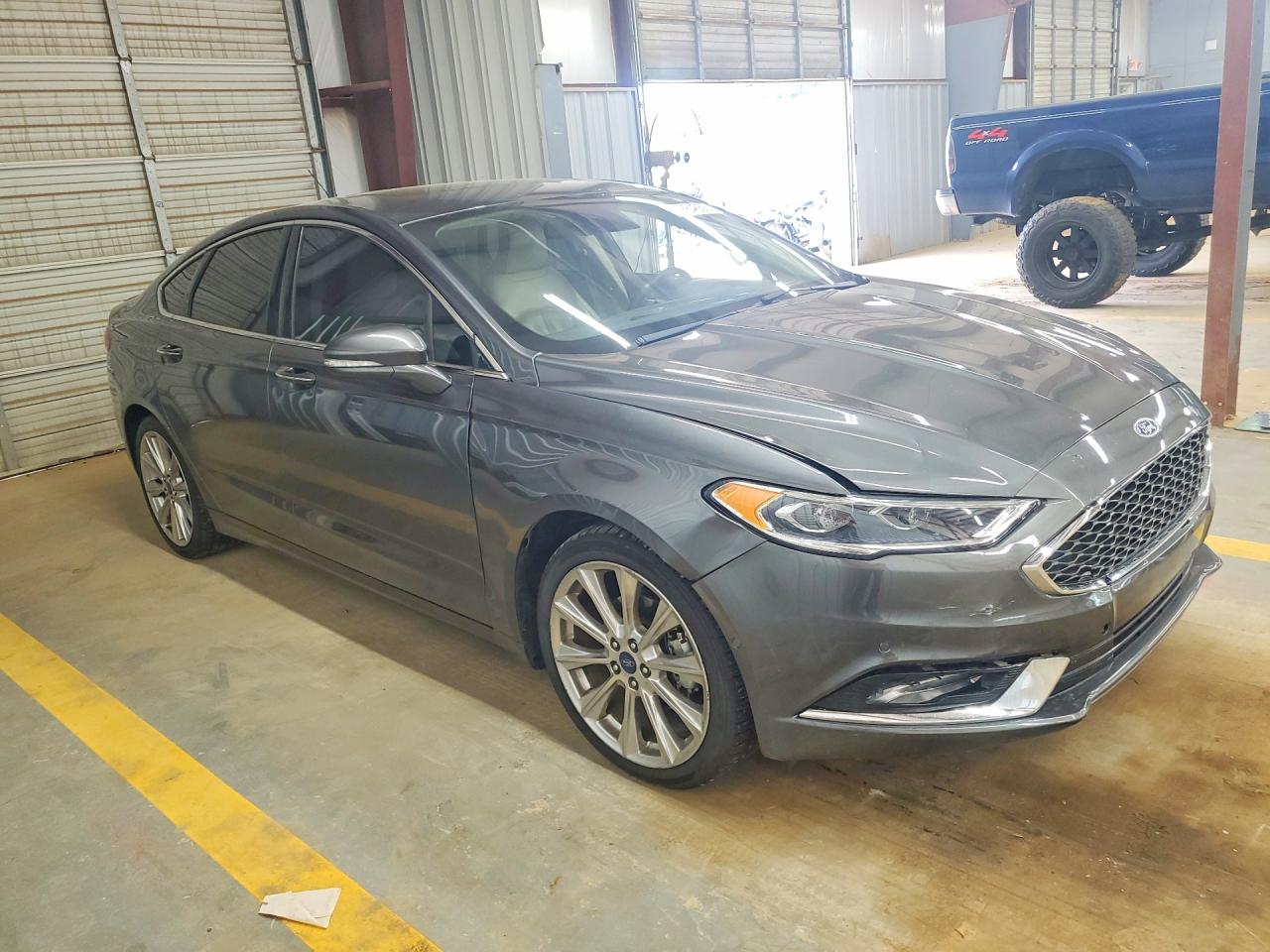 2017 Ford Fusion Titanium Gray vin: 3FA6P0K96HR402012