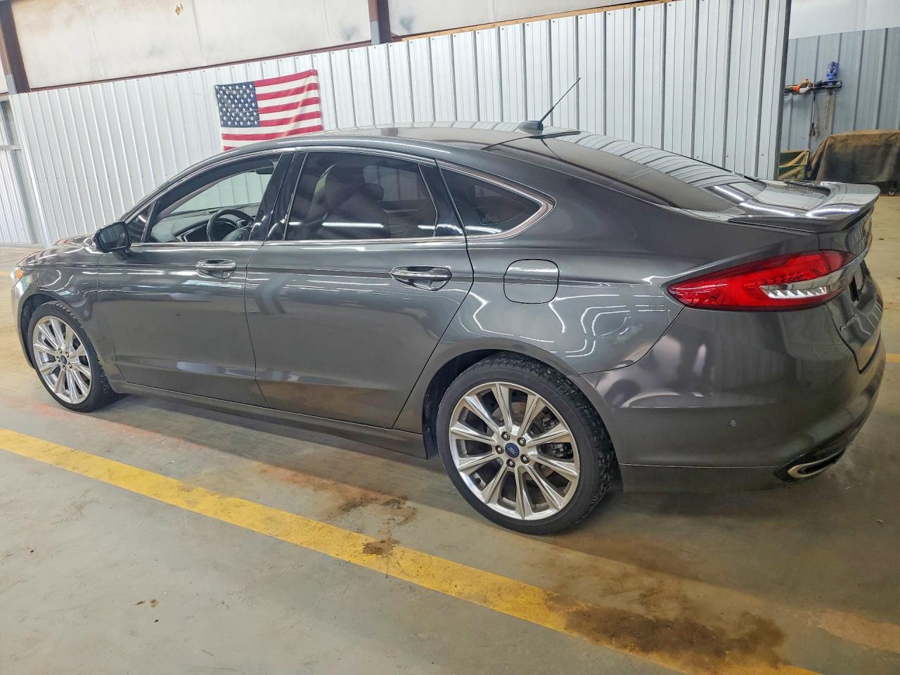 2017 Ford Fusion Titanium Gray vin: 3FA6P0K96HR402012