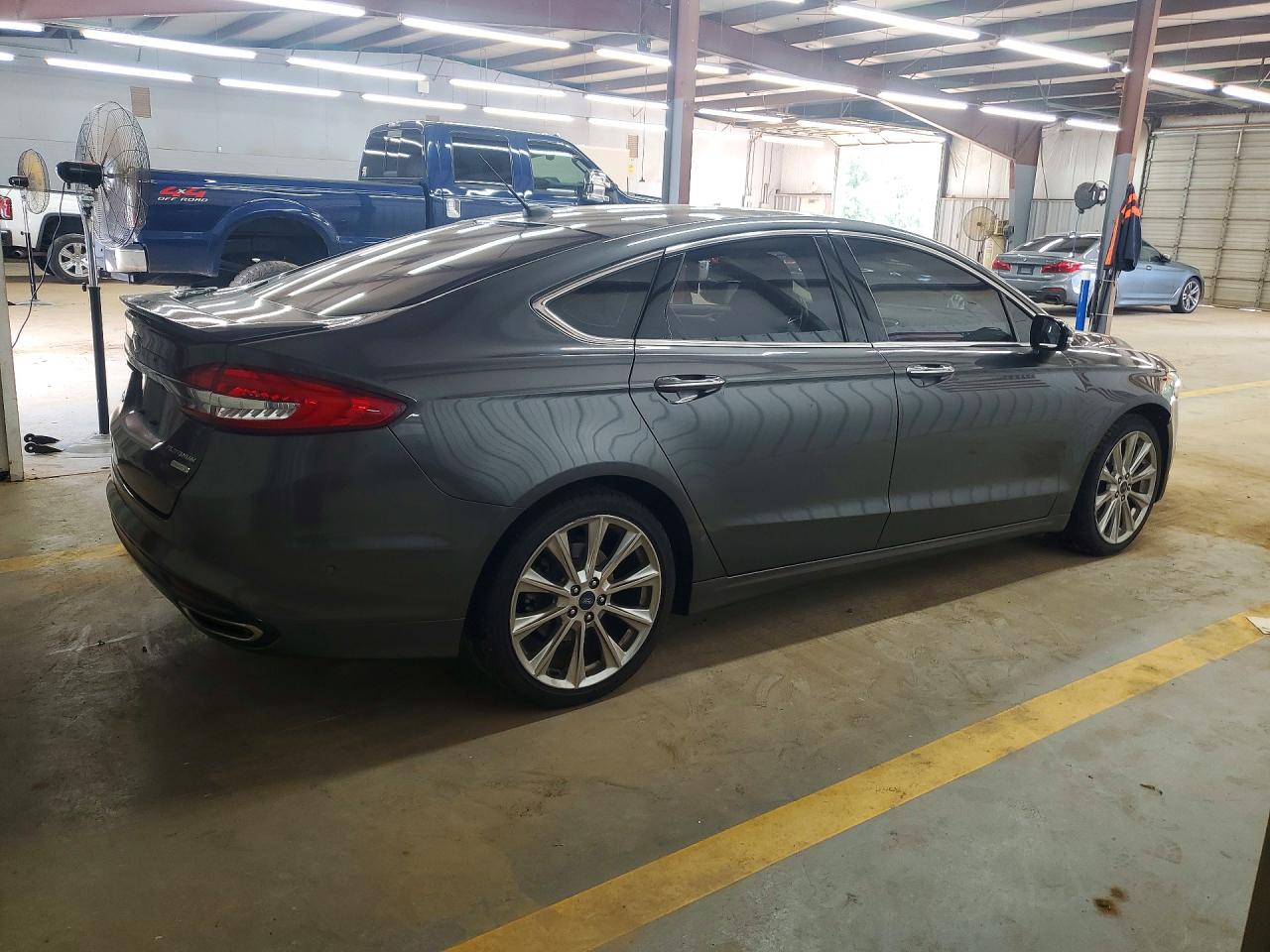 2017 Ford Fusion Titanium Gray vin: 3FA6P0K96HR402012