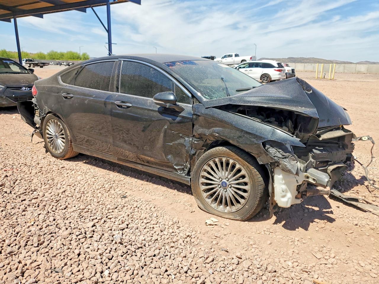2013 Ford Fusion Titanium Black vin: 3FA6P0K97DR114932