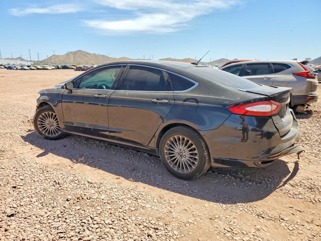 2013 Ford Fusion Titanium Black vin: 3FA6P0K97DR114932