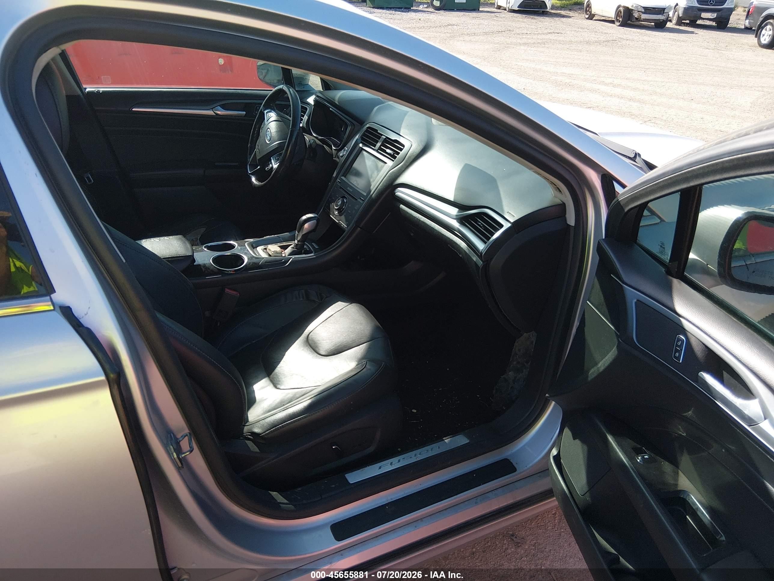 2013 Ford Fusion Titanium Silver vin: 3FA6P0K97DR241776