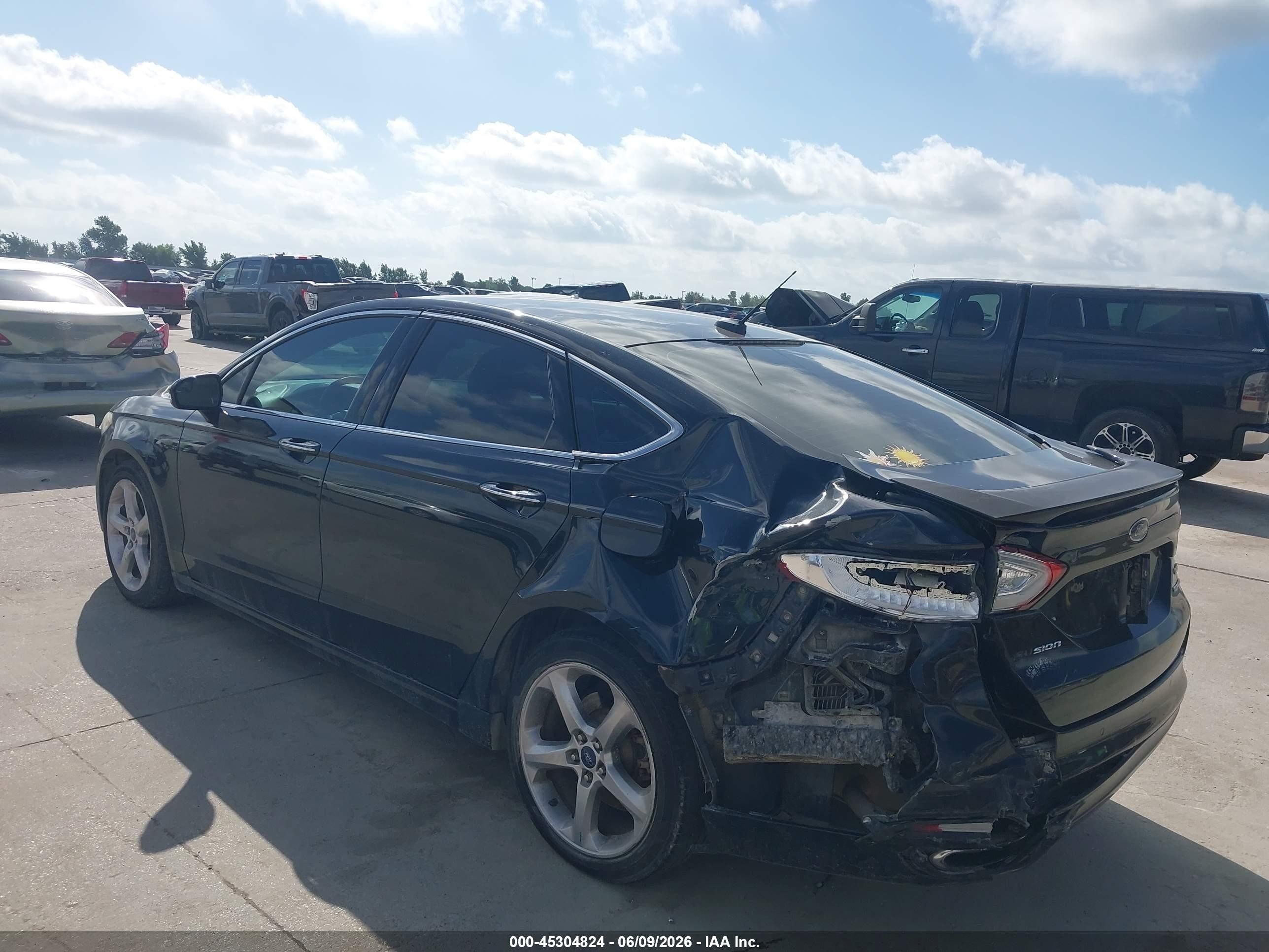 2013 Ford Fusion Titanium Black vin: 3FA6P0K97DR249005