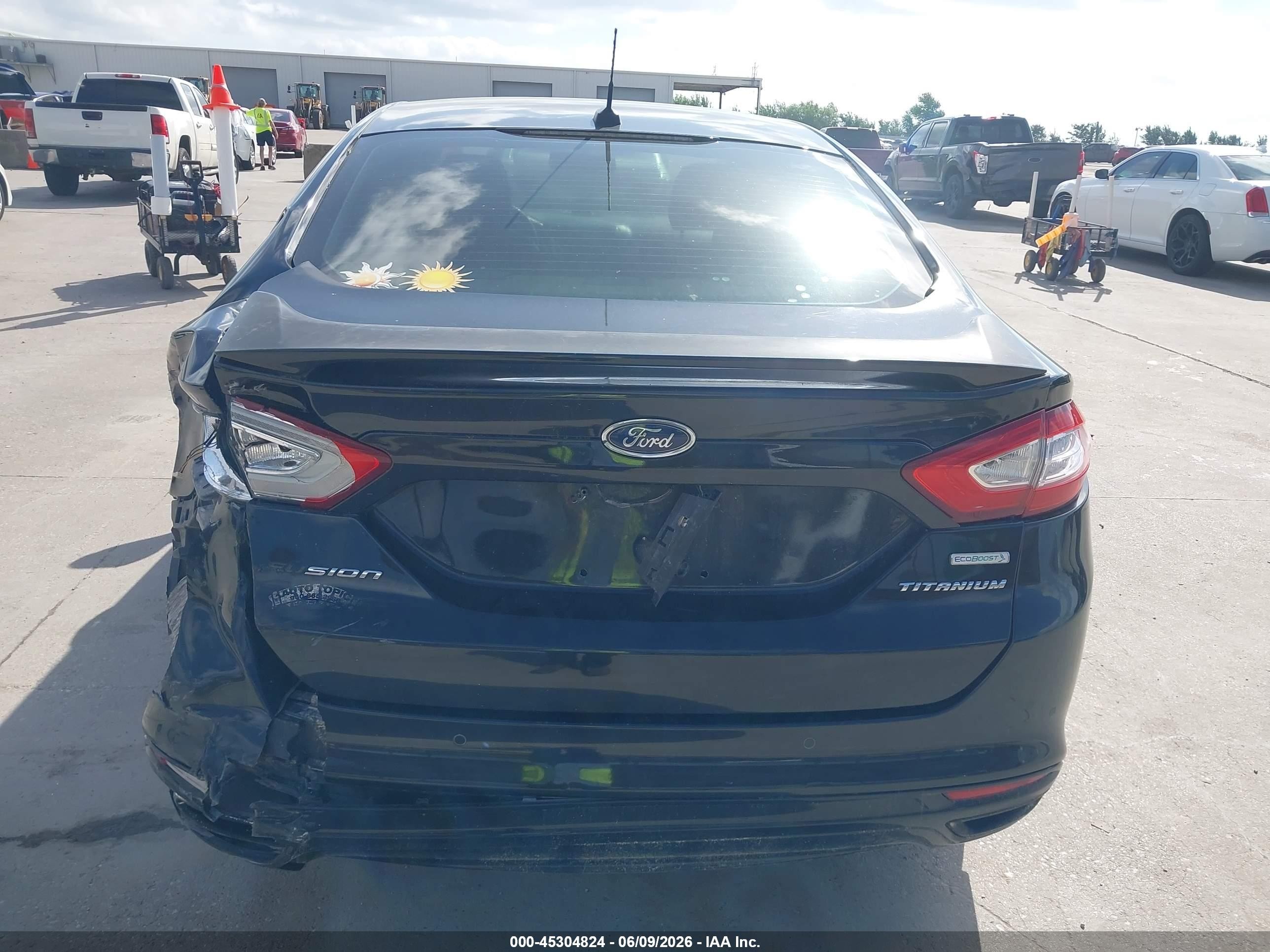 2013 Ford Fusion Titanium Black vin: 3FA6P0K97DR249005