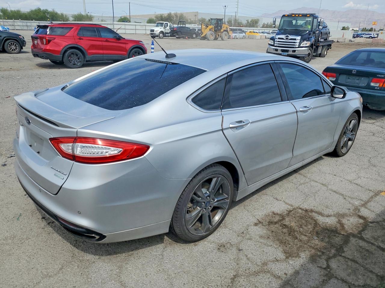 2013 Ford Fusion Titanium Silver vin: 3FA6P0K97DR254401