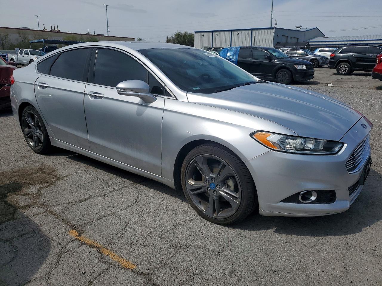 2013 Ford Fusion Titanium Silver vin: 3FA6P0K97DR254401