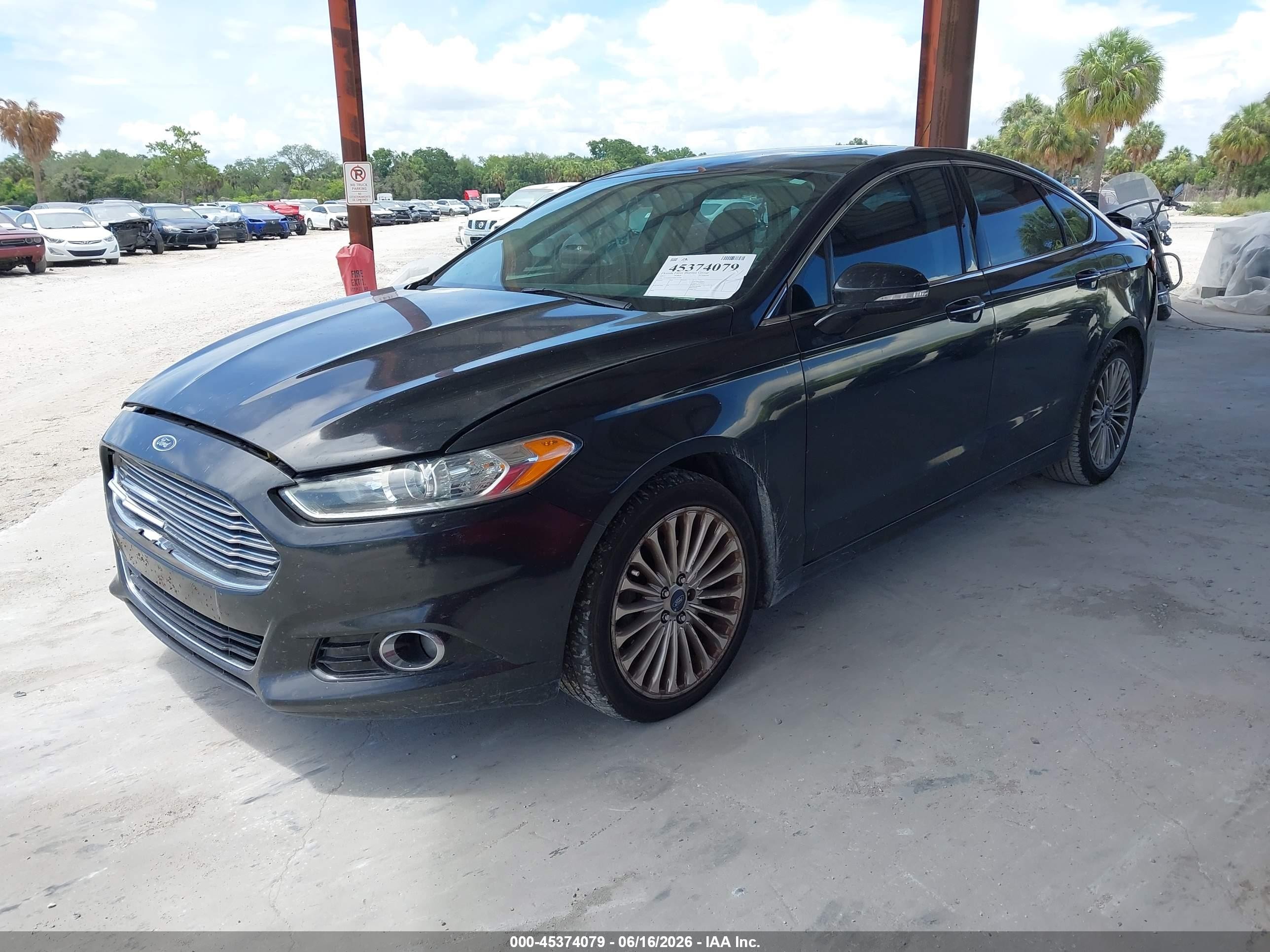 2013 Ford Fusion Titanium Black vin: 3FA6P0K97DR279704