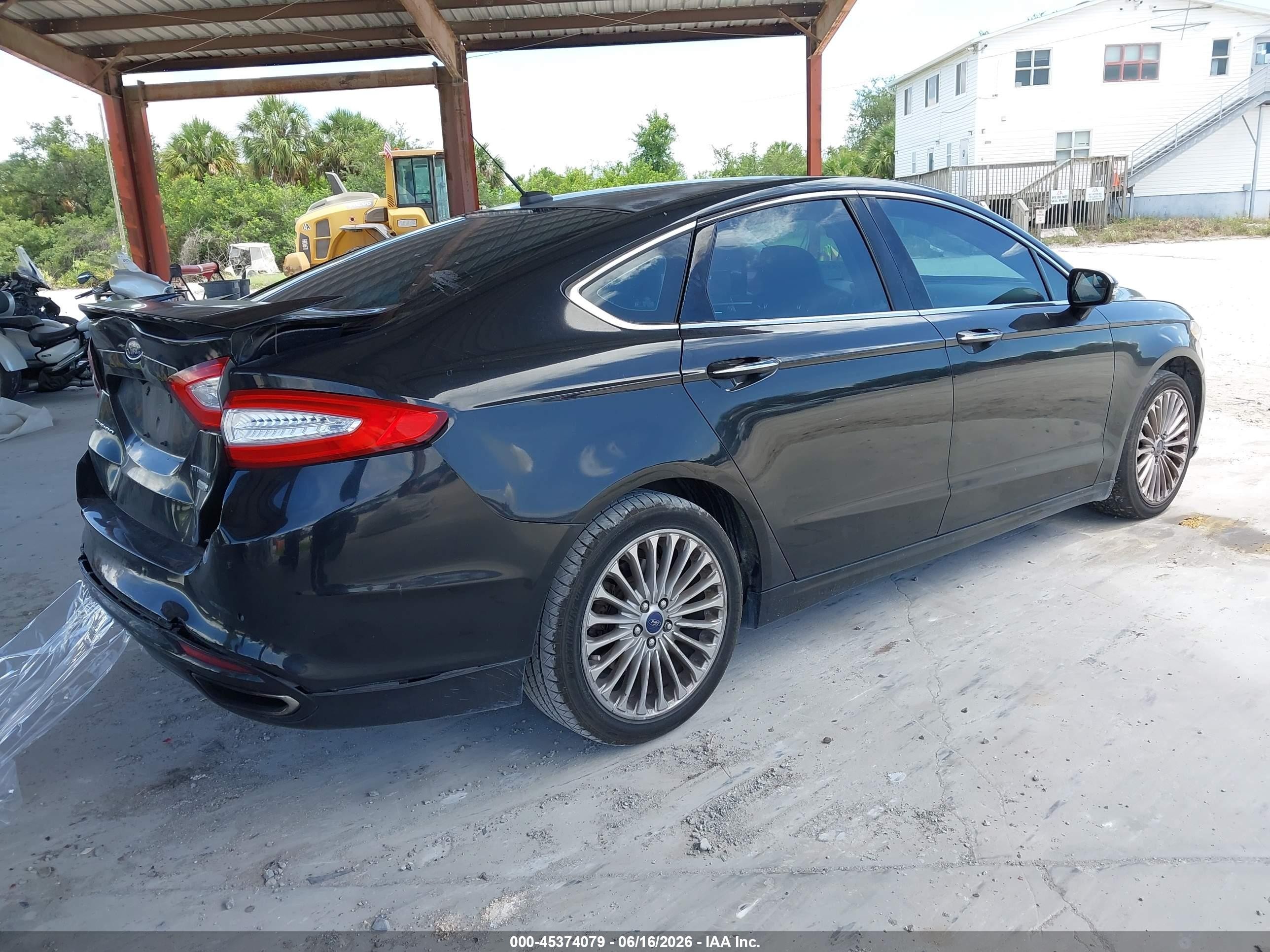 2013 Ford Fusion Titanium Black vin: 3FA6P0K97DR279704