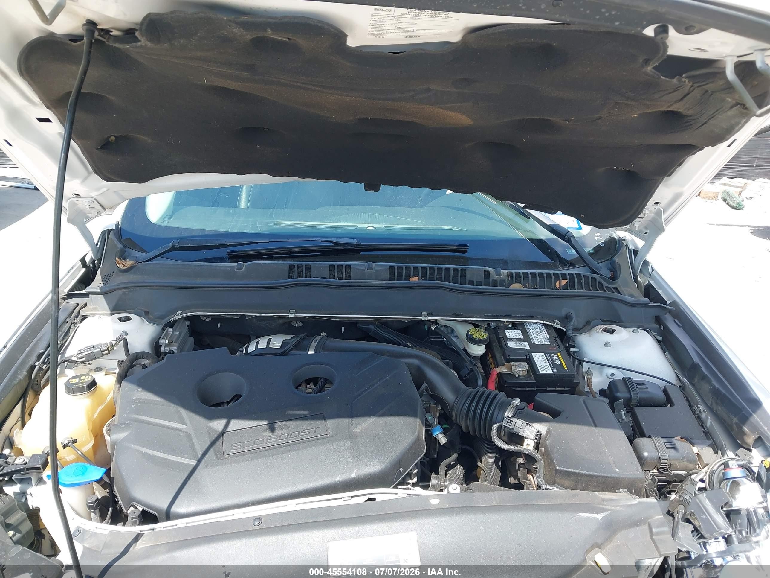 2013 Ford Fusion Titanium Белый vin: 3FA6P0K97DR303872