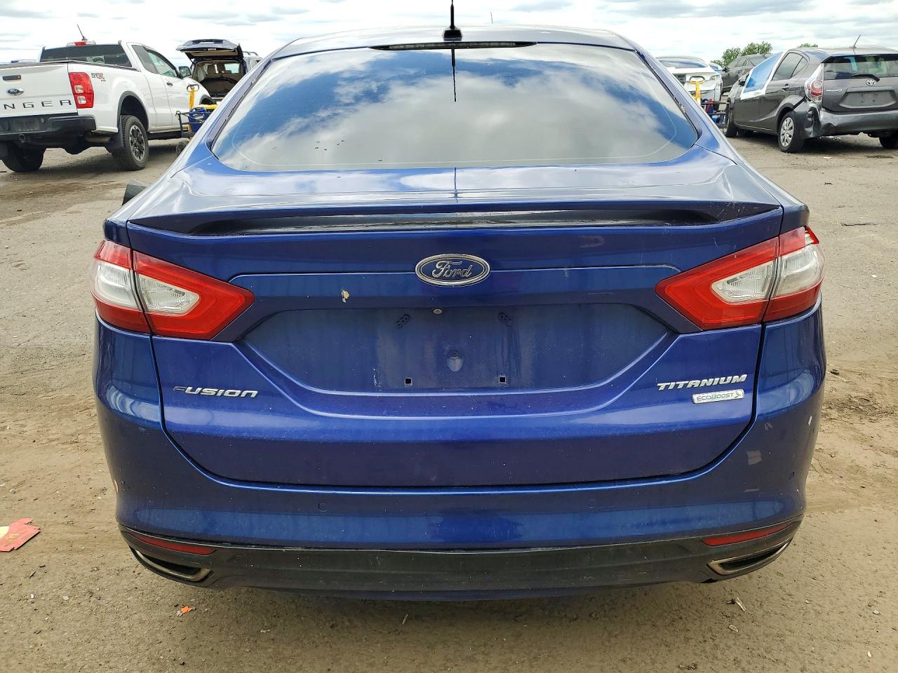 2014 Ford Fusion Titanium Blue vin: 3FA6P0K97ER109750