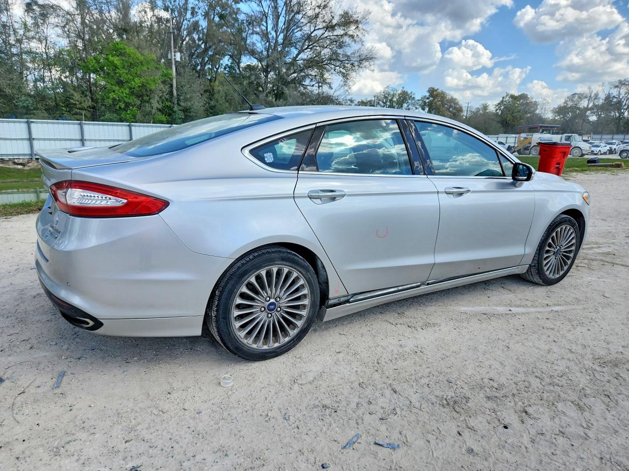 2014 Ford Fusion Titanium Silver vin: 3FA6P0K97ER145115