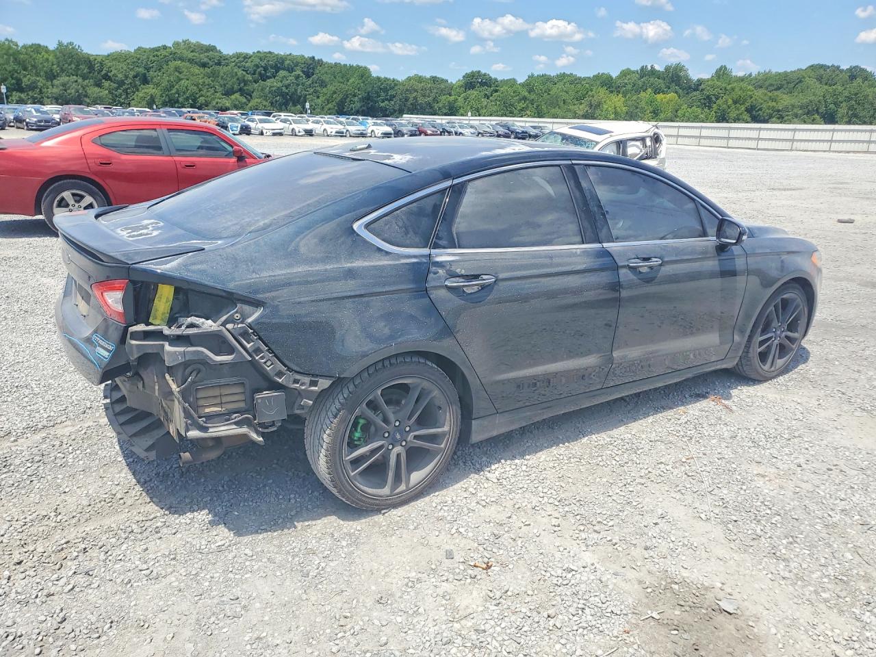 2014 Ford Fusion Titanium Black vin: 3FA6P0K97ER172735