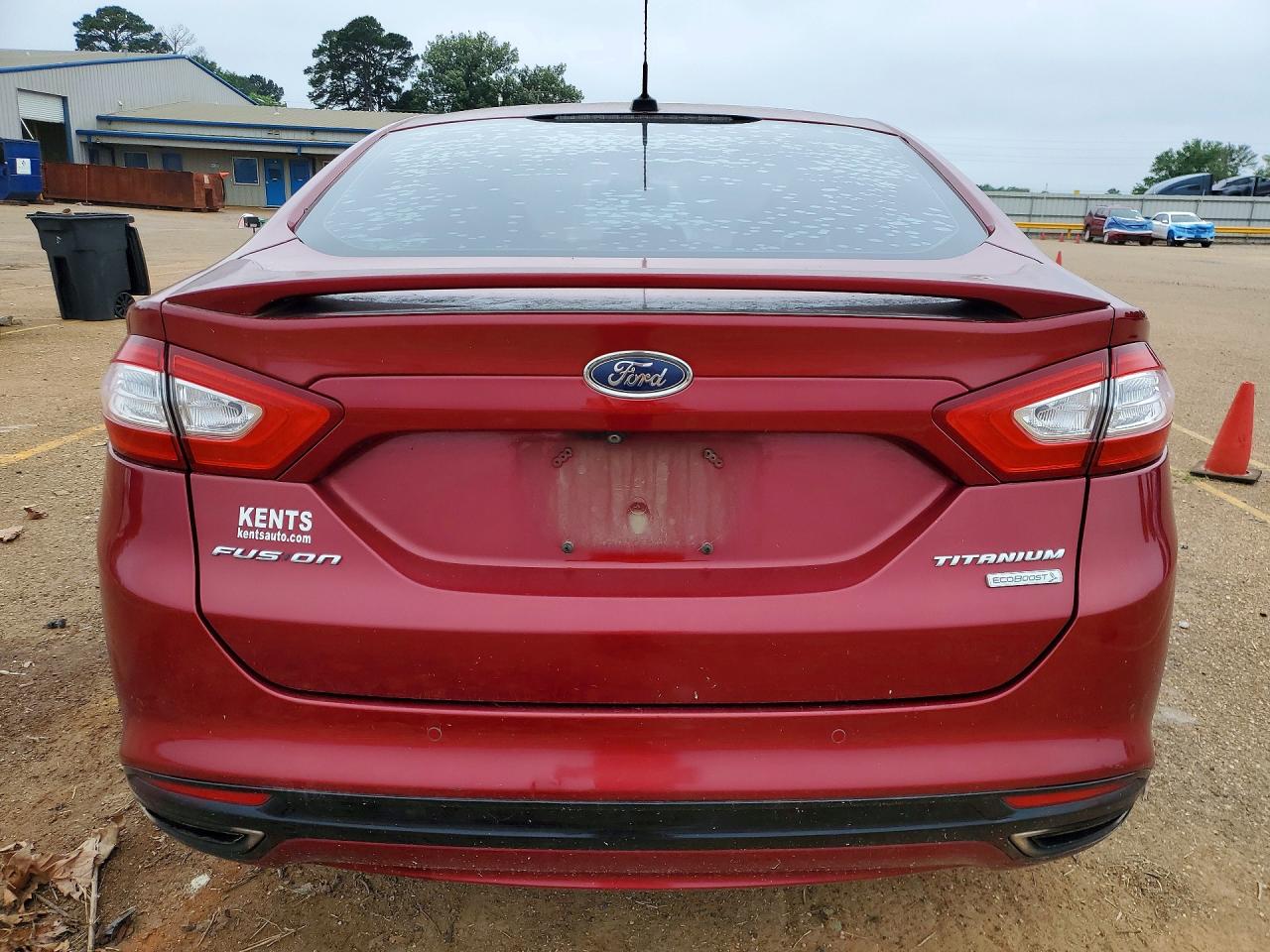 2014 Ford Fusion Titanium Maroon vin: 3FA6P0K97ER201781