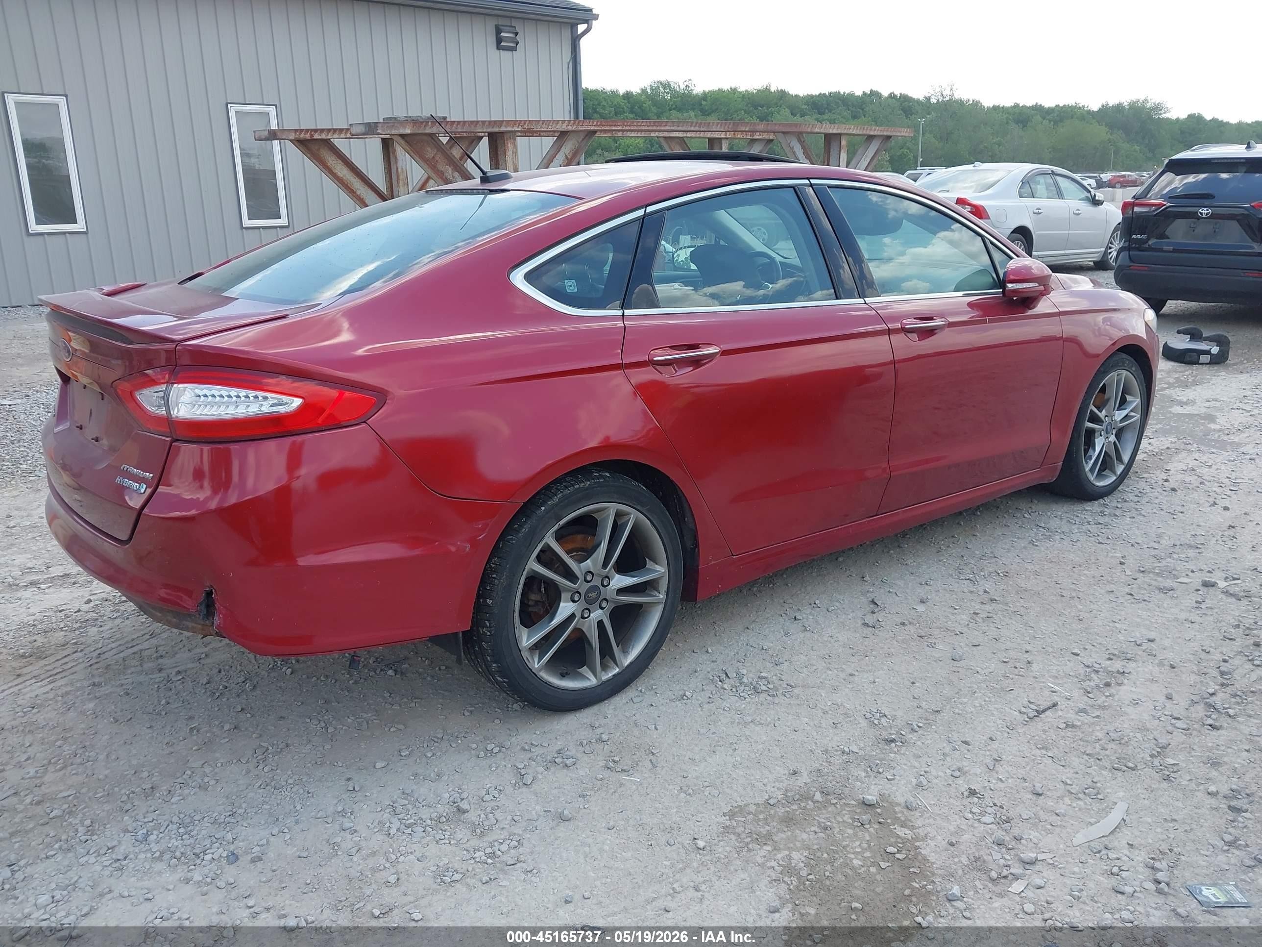 2014 Ford Fusion Titanium Темно-бордовый vin: 3FA6P0K97ER218547