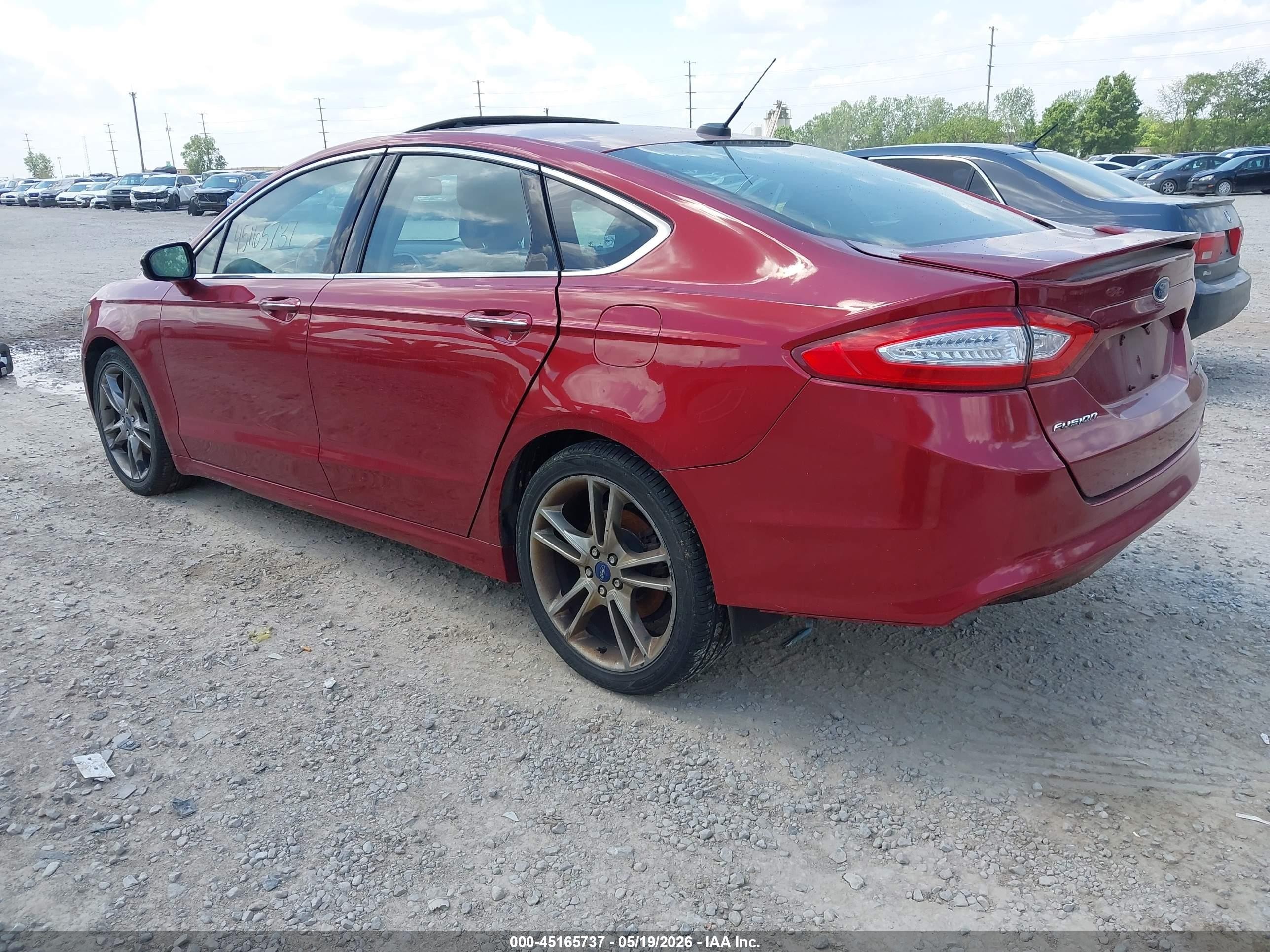 2014 Ford Fusion Titanium Темно-бордовый vin: 3FA6P0K97ER218547