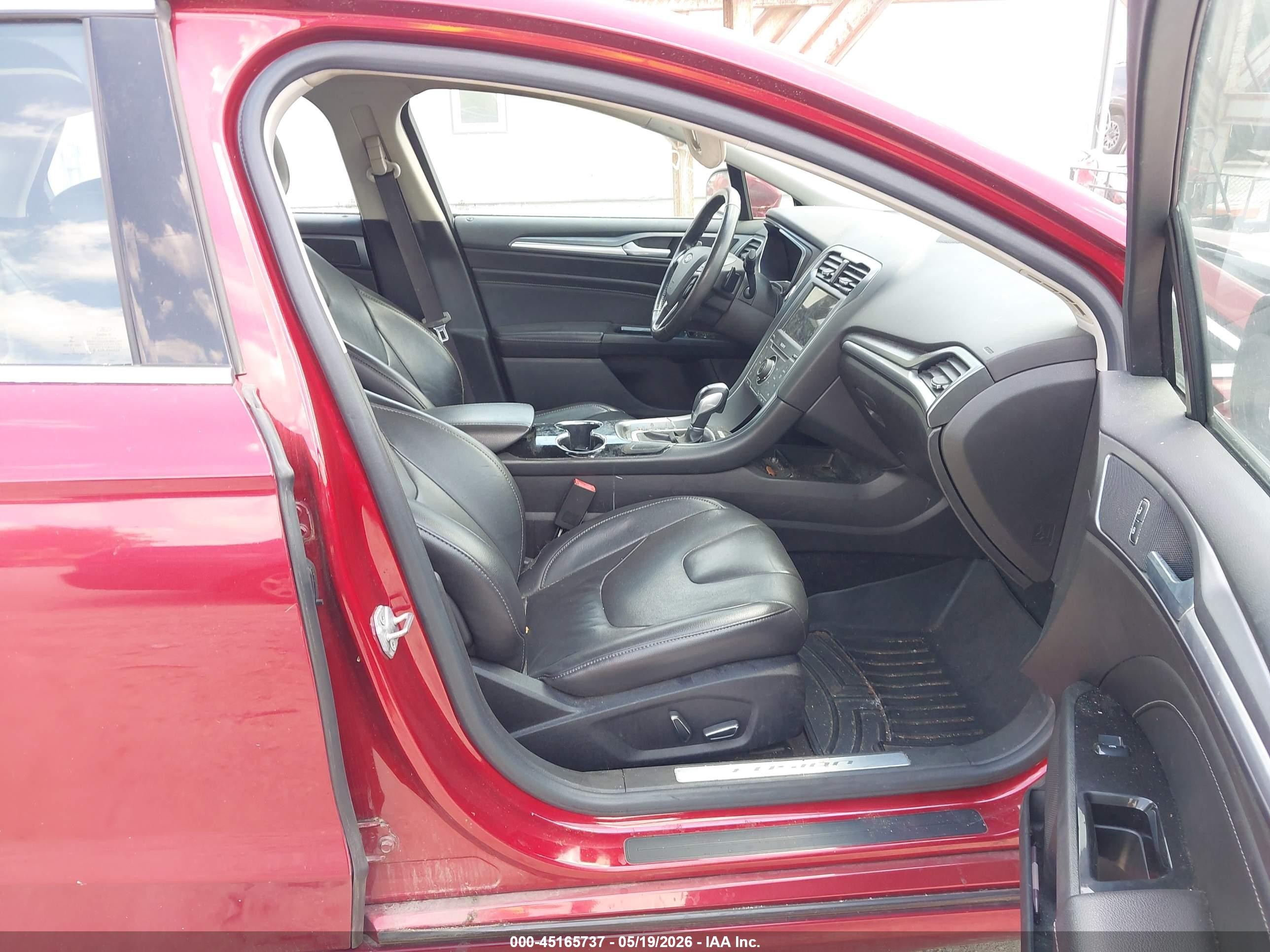 2014 Ford Fusion Titanium Темно-бордовый vin: 3FA6P0K97ER218547