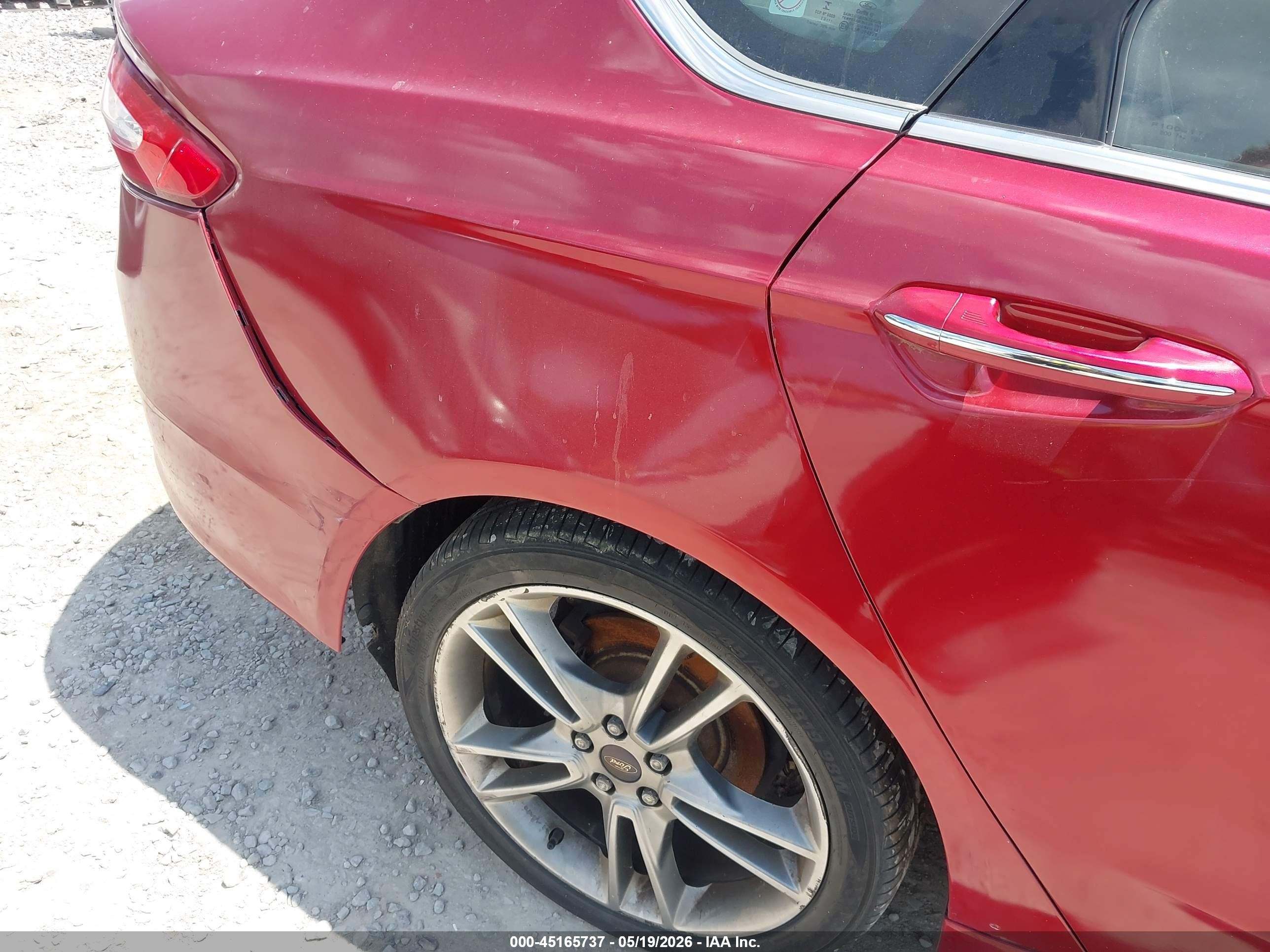 2014 Ford Fusion Titanium Темно-бордовый vin: 3FA6P0K97ER218547