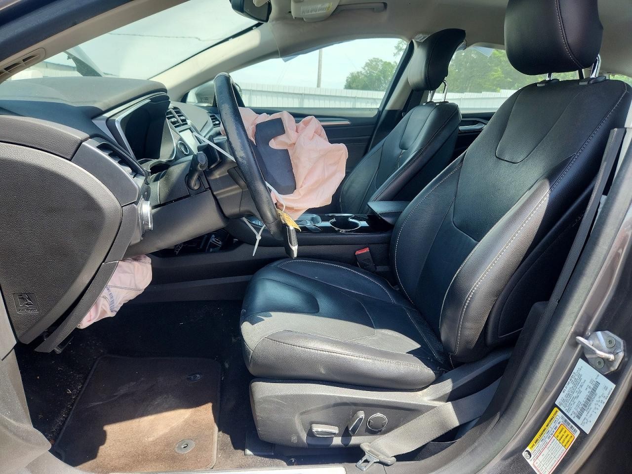 2014 Ford Fusion Titanium Серый vin: 3FA6P0K97ER244582