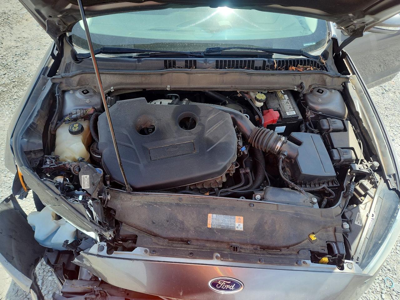 2014 Ford Fusion Titanium Серый vin: 3FA6P0K97ER244582