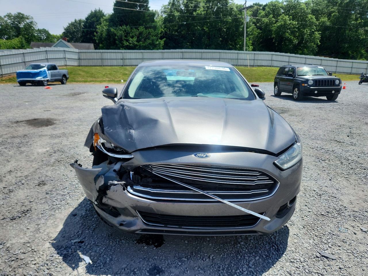 2014 Ford Fusion Titanium Серый vin: 3FA6P0K97ER244582