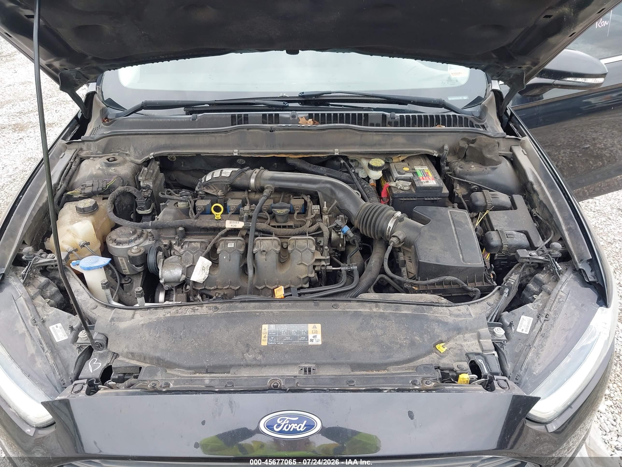 2014 Ford Fusion Titanium Черный vin: 3FA6P0K97ER247482