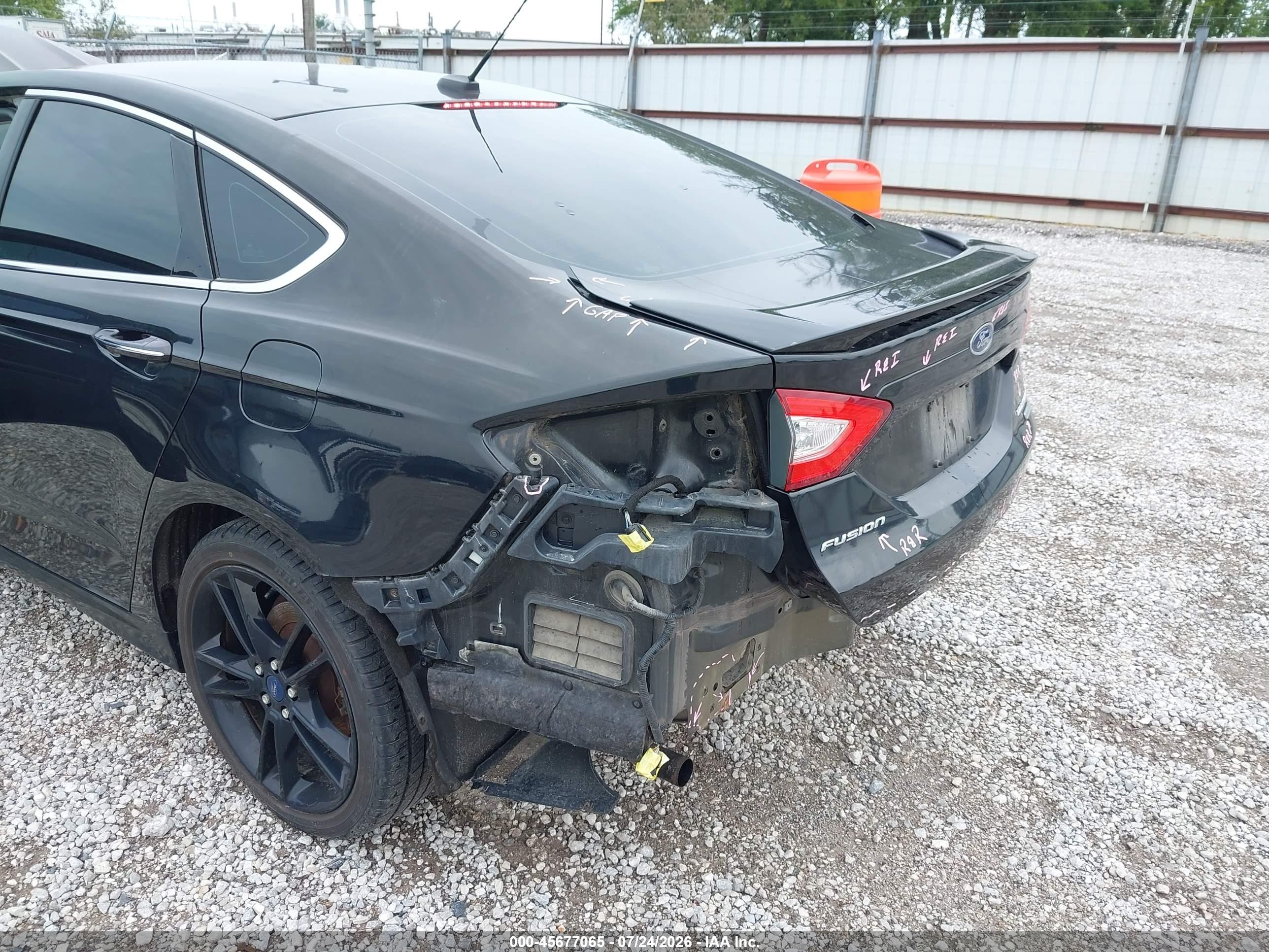 2014 Ford Fusion Titanium Черный vin: 3FA6P0K97ER247482