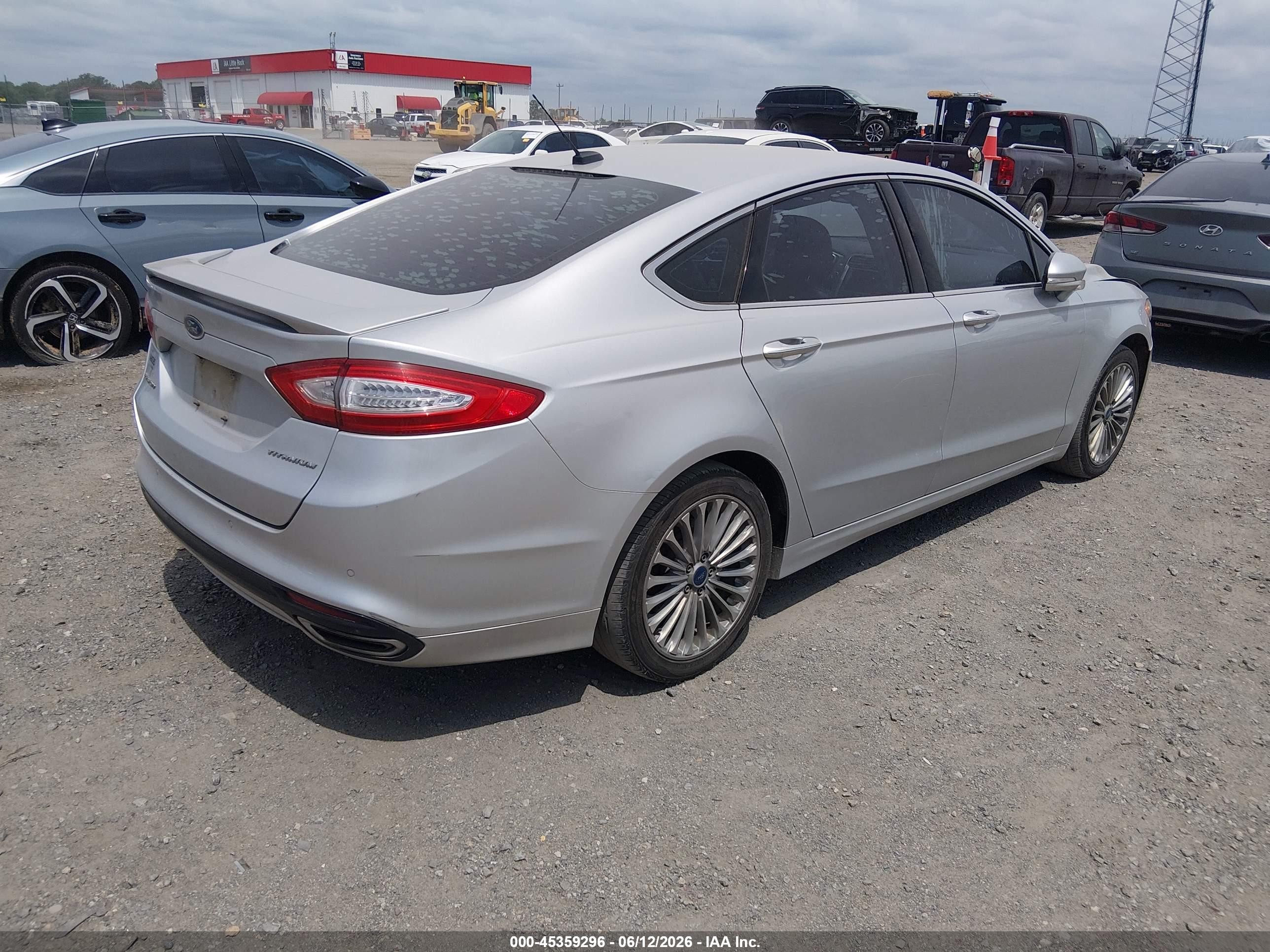 2014 Ford Fusion Titanium Silver vin: 3FA6P0K97ER270809