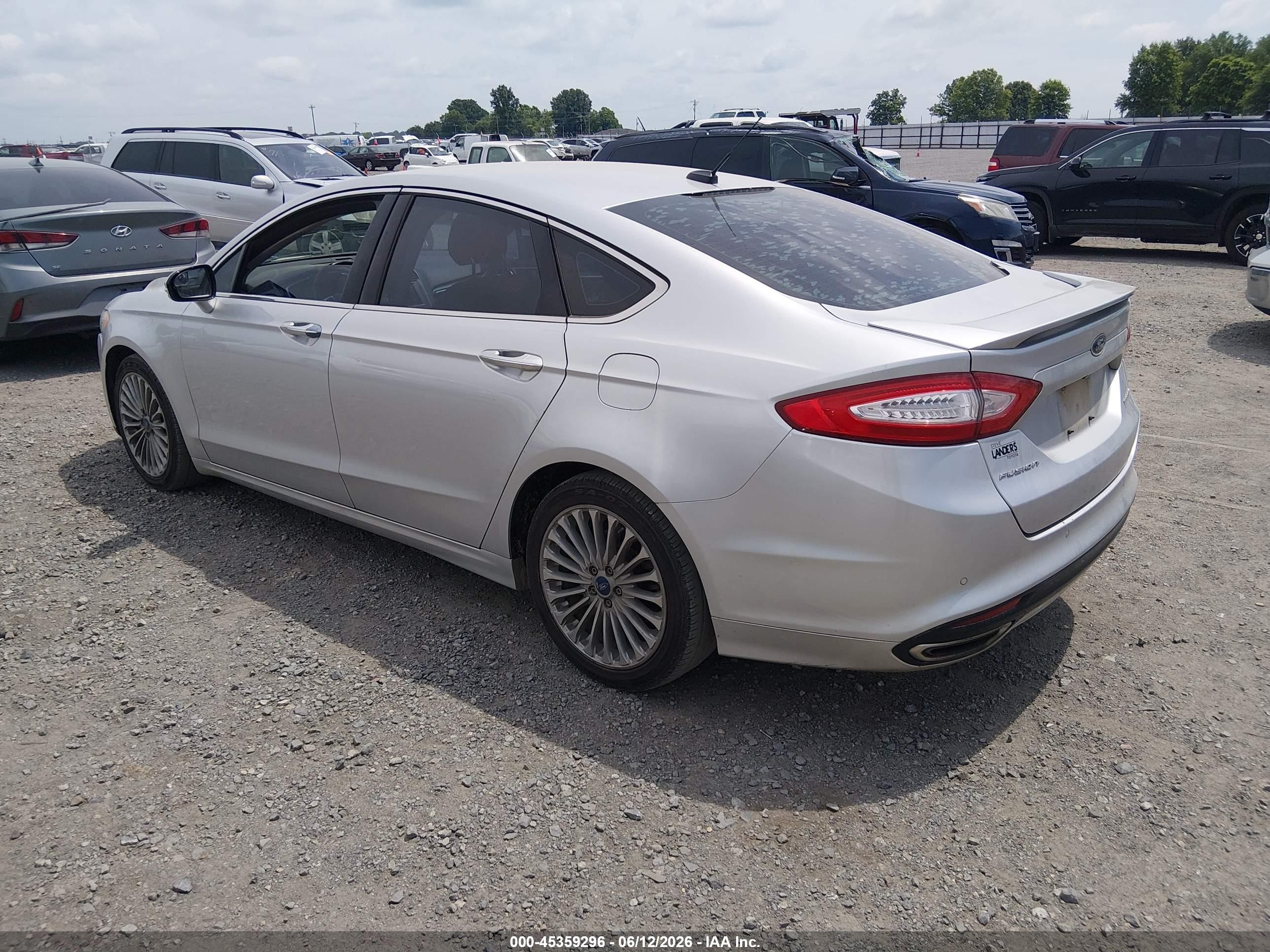 2014 Ford Fusion Titanium Silver vin: 3FA6P0K97ER270809