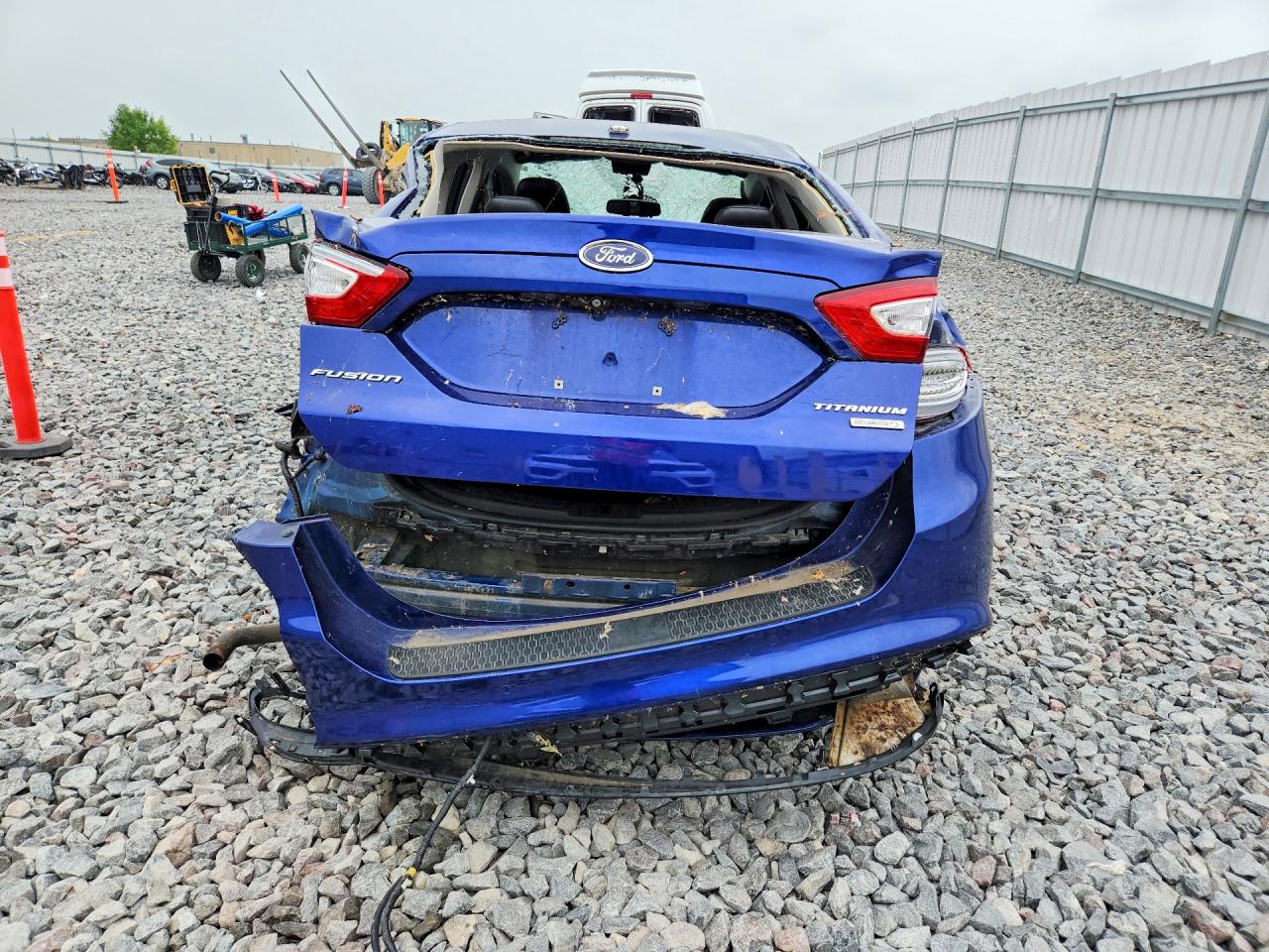 2014 Ford Fusion Titanium Blue vin: 3FA6P0K97ER297797