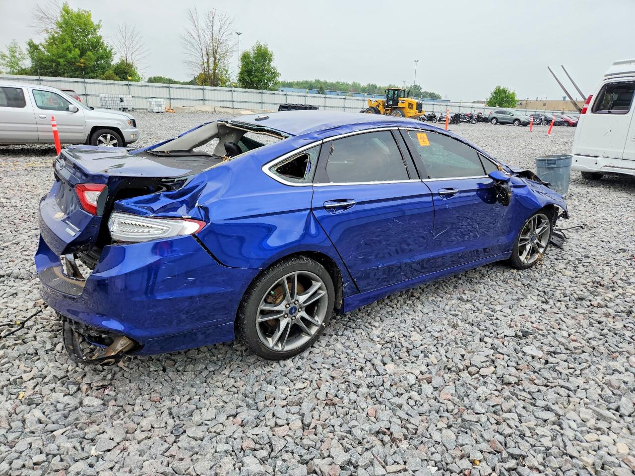 2014 Ford Fusion Titanium Blue vin: 3FA6P0K97ER297797