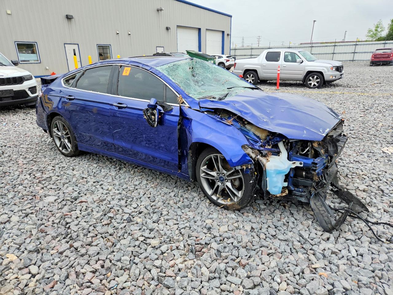 2014 Ford Fusion Titanium Blue vin: 3FA6P0K97ER297797