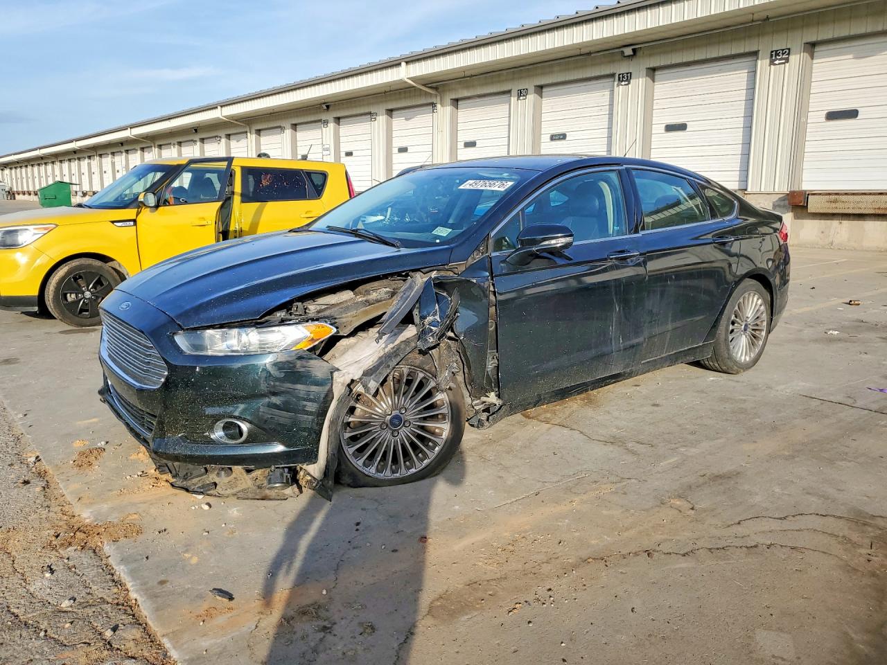 2014 Ford Fusion Titanium Blue vin: 3FA6P0K97ER300343