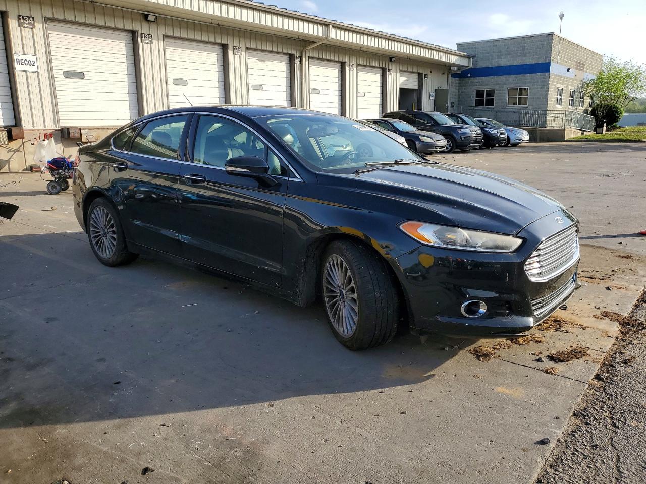 2014 Ford Fusion Titanium Blue vin: 3FA6P0K97ER300343