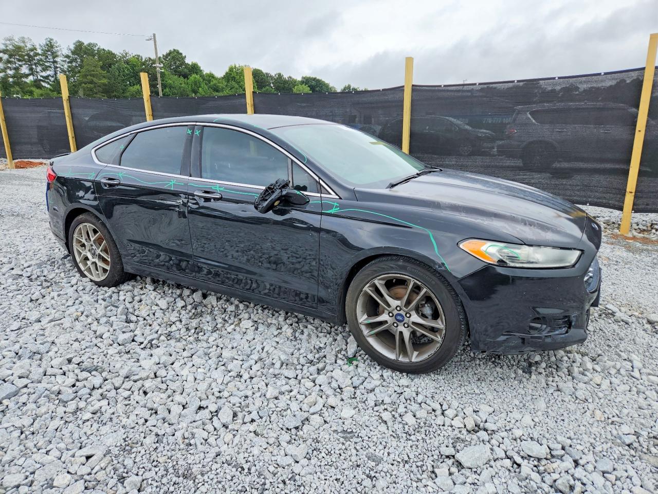 2014 Ford Fusion Titanium Black vin: 3FA6P0K97ER304537