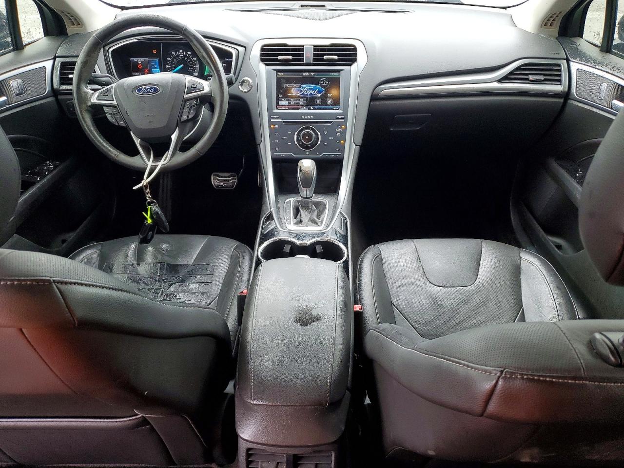 2014 Ford Fusion Titanium Black vin: 3FA6P0K97ER358646