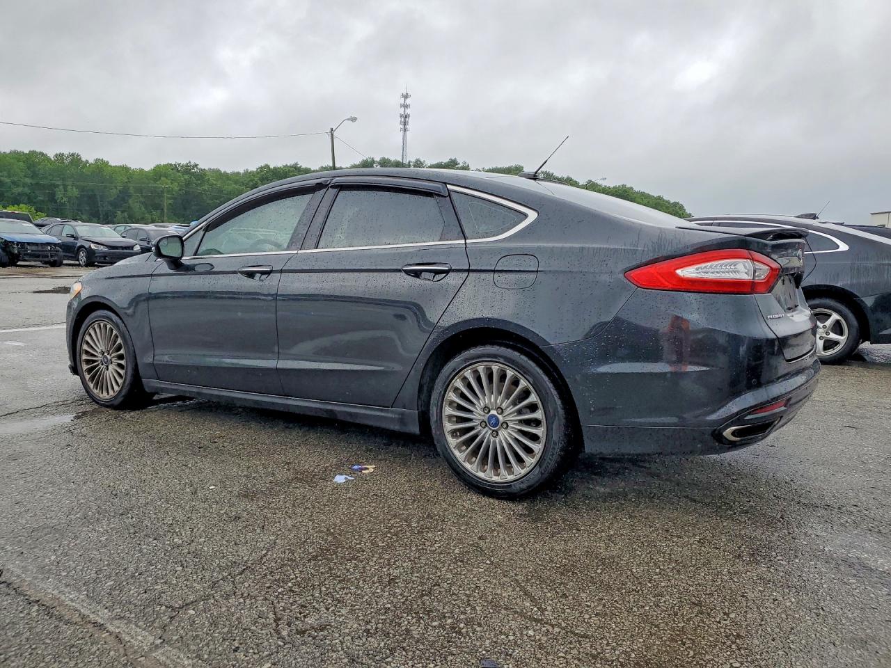 2014 Ford Fusion Titanium Black vin: 3FA6P0K97ER358646