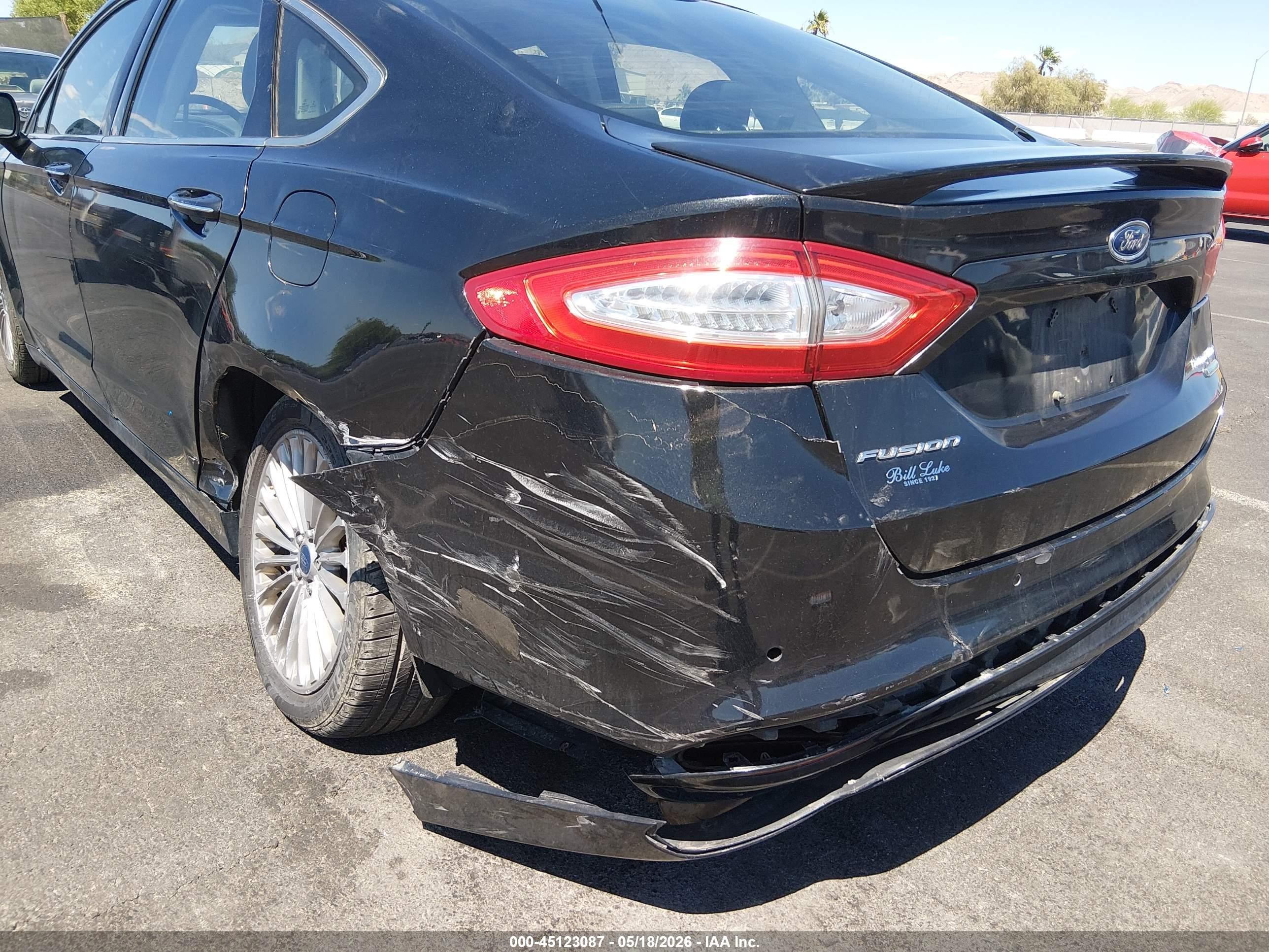 2014 Ford Fusion Titanium Black vin: 3FA6P0K97ER380615