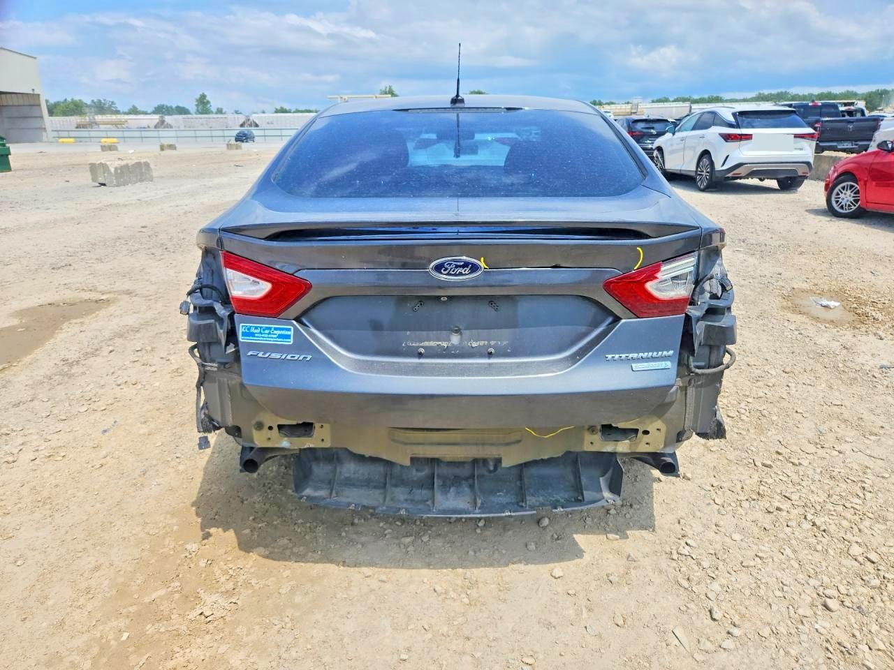 2015 Ford Fusion Titanium Gray vin: 3FA6P0K97FR130664