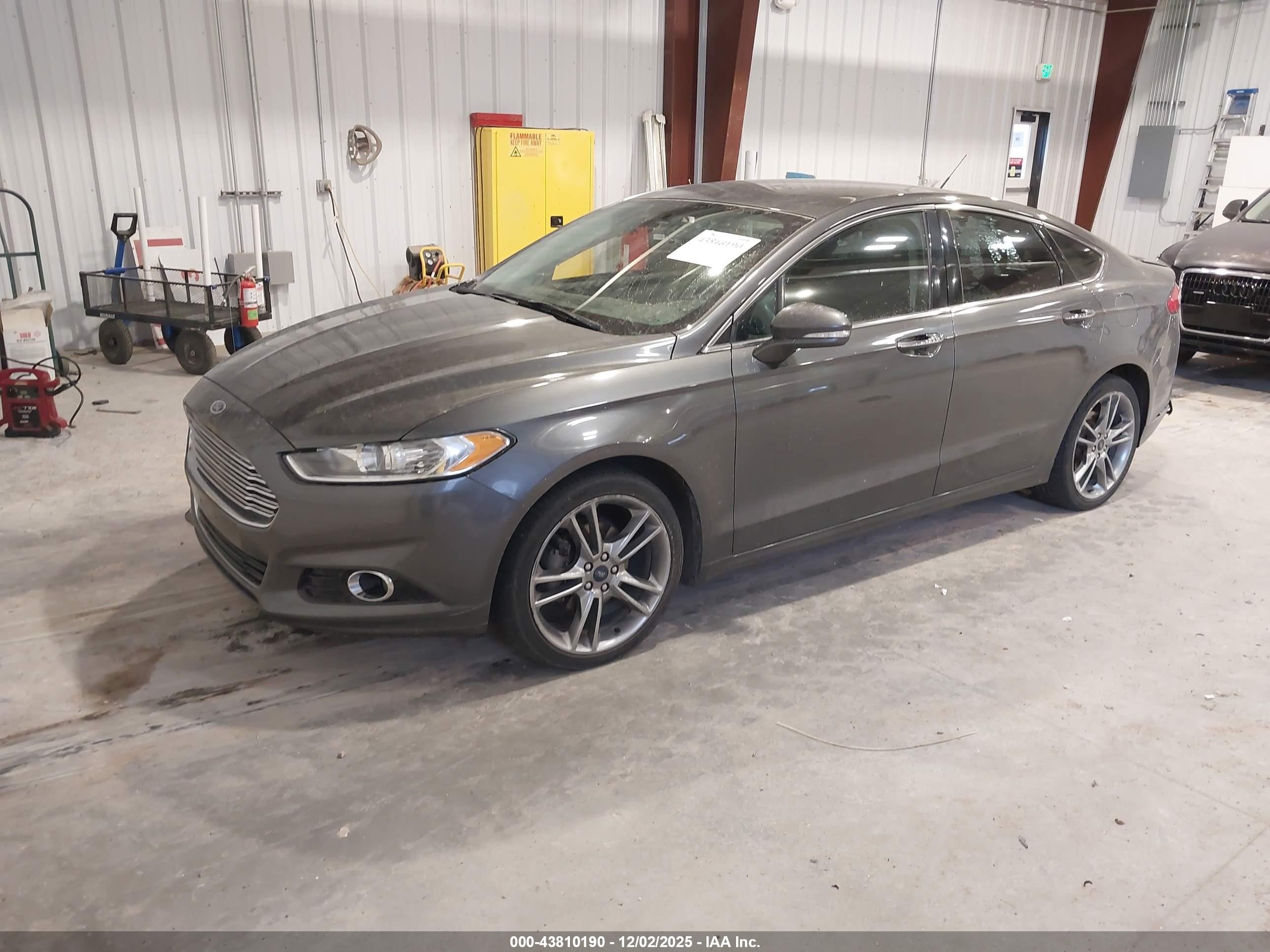 2015 Ford Fusion Titanium Gray vin: 3FA6P0K97FR170128