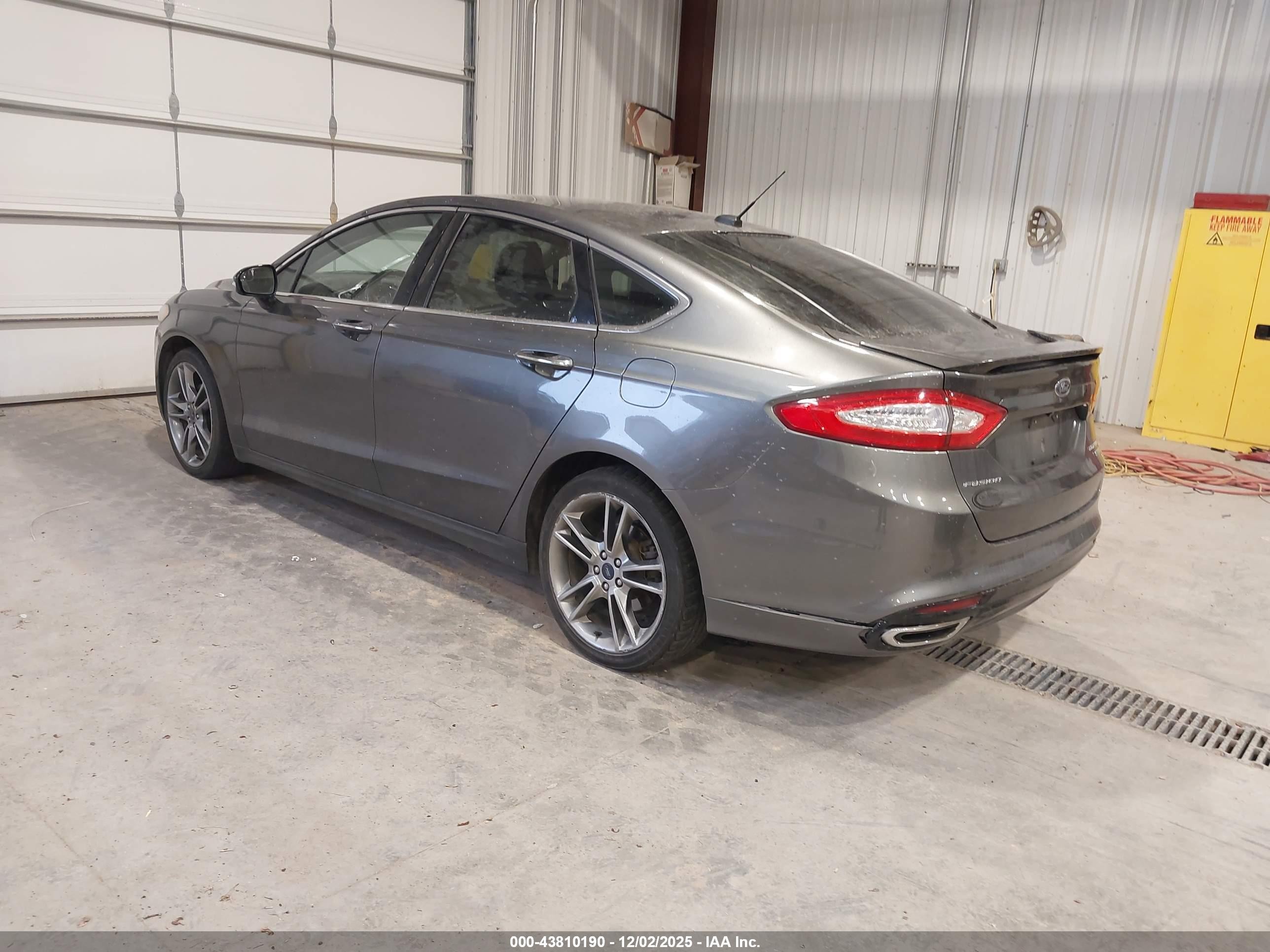 2015 Ford Fusion Titanium Gray vin: 3FA6P0K97FR170128