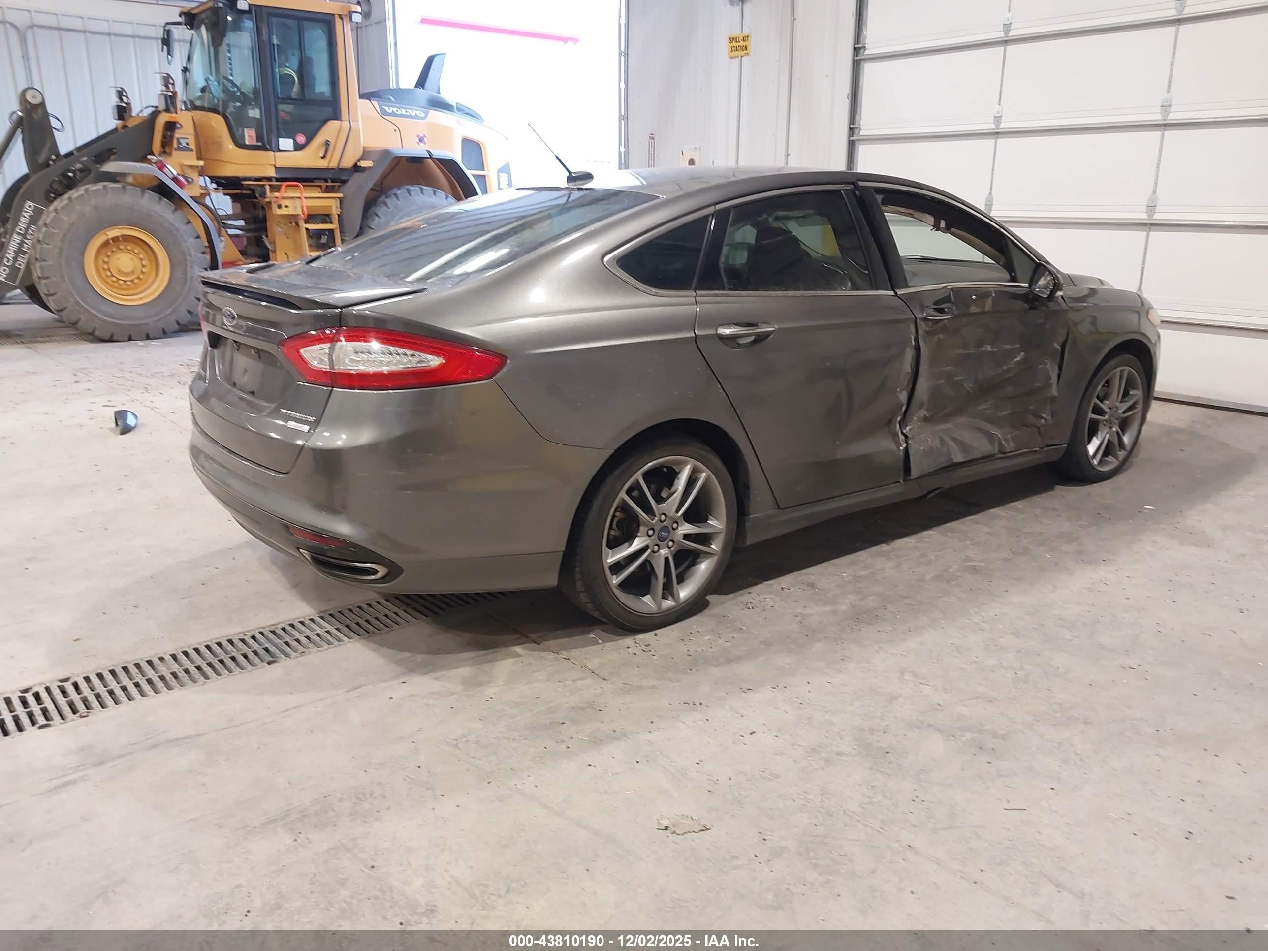 2015 Ford Fusion Titanium Gray vin: 3FA6P0K97FR170128