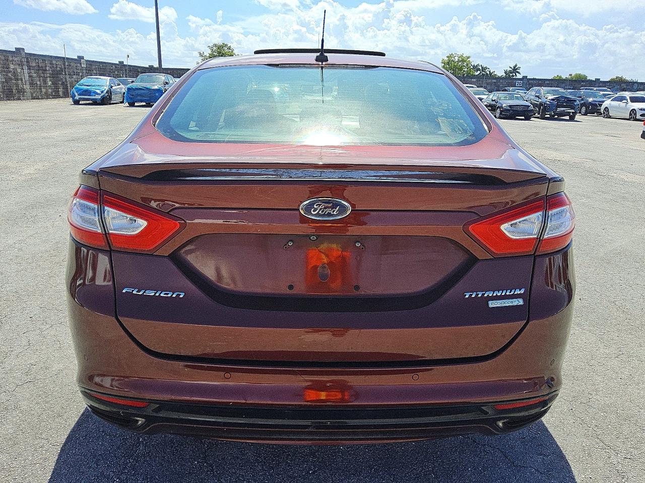 2015 Ford Fusion Titanium Brown vin: 3FA6P0K97FR269466