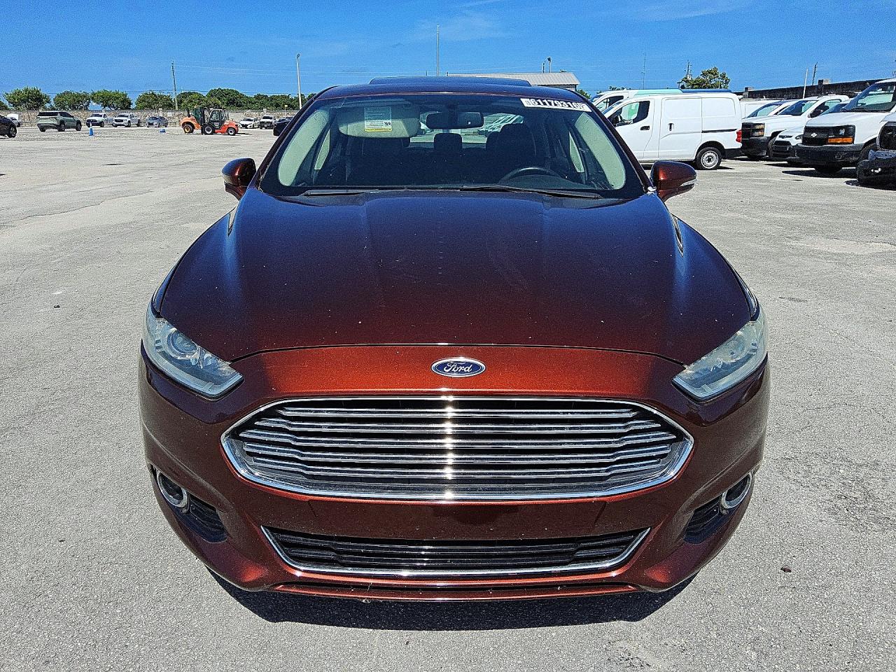 2015 Ford Fusion Titanium Brown vin: 3FA6P0K97FR269466