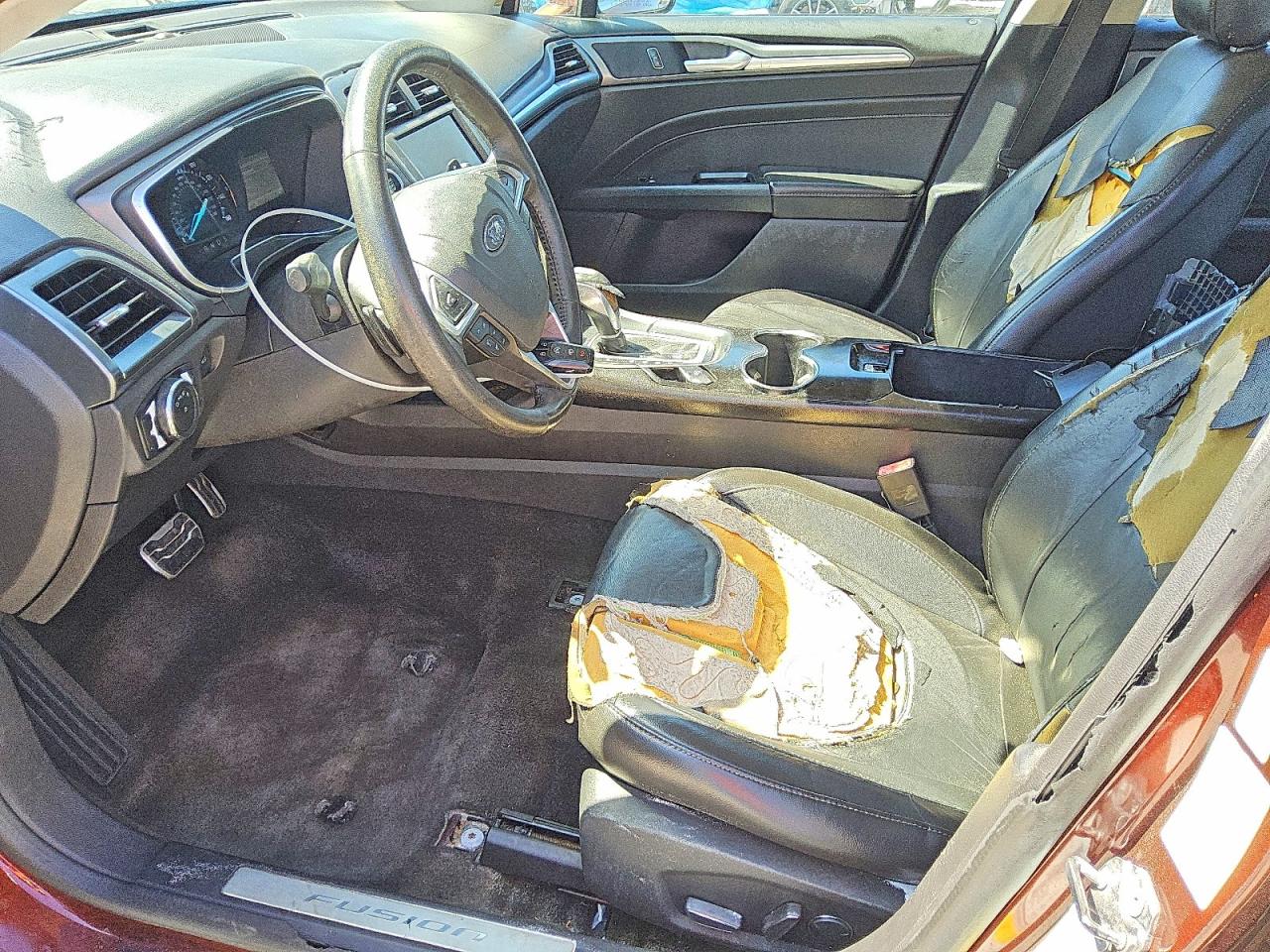 2015 Ford Fusion Titanium Brown vin: 3FA6P0K97FR269466