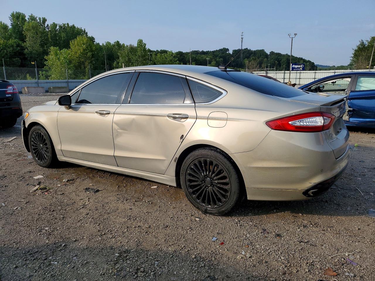 2015 Ford Fusion Titanium Бежевый vin: 3FA6P0K97FR282332