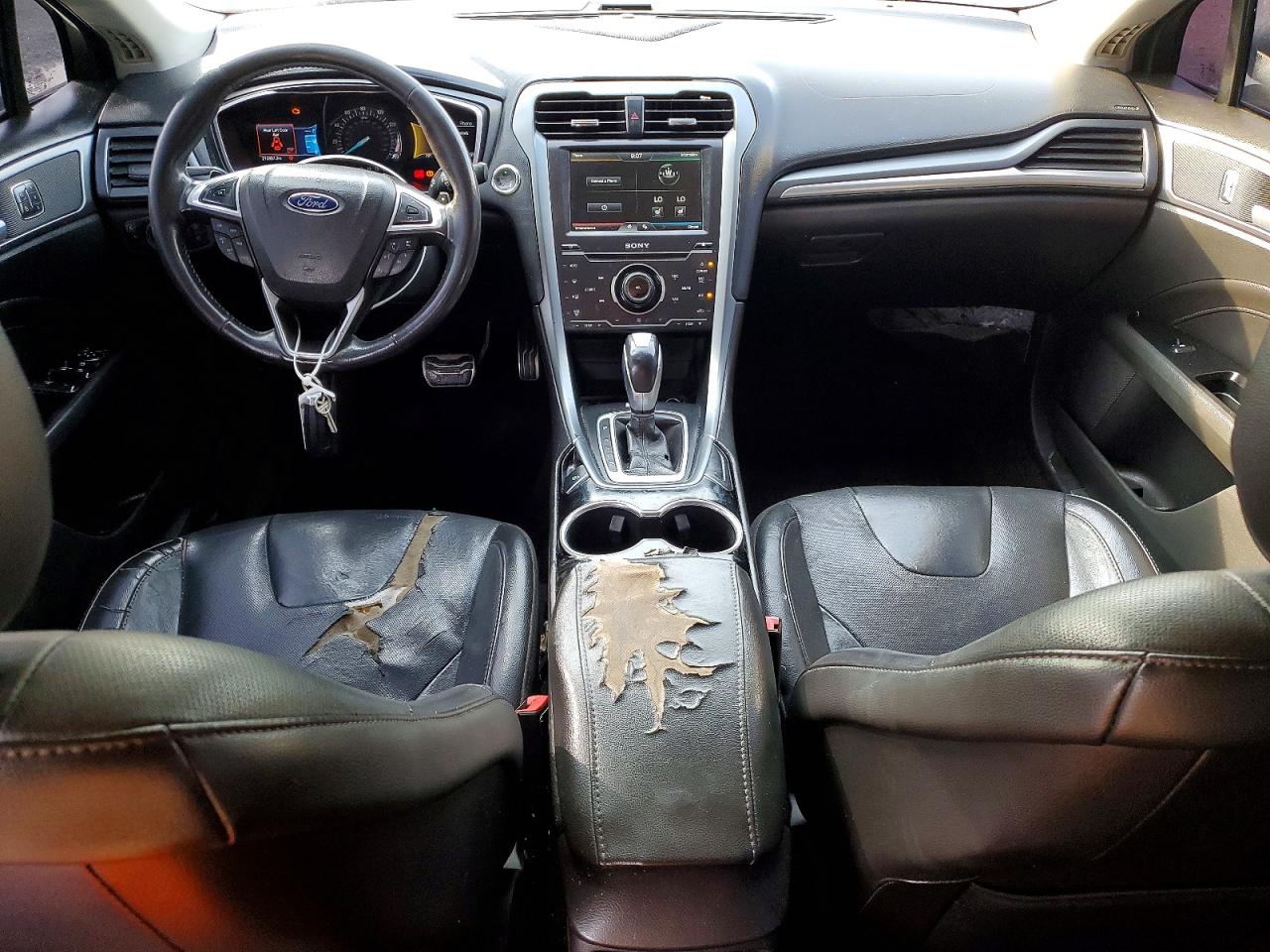 2015 Ford Fusion Titanium Бежевый vin: 3FA6P0K97FR282332