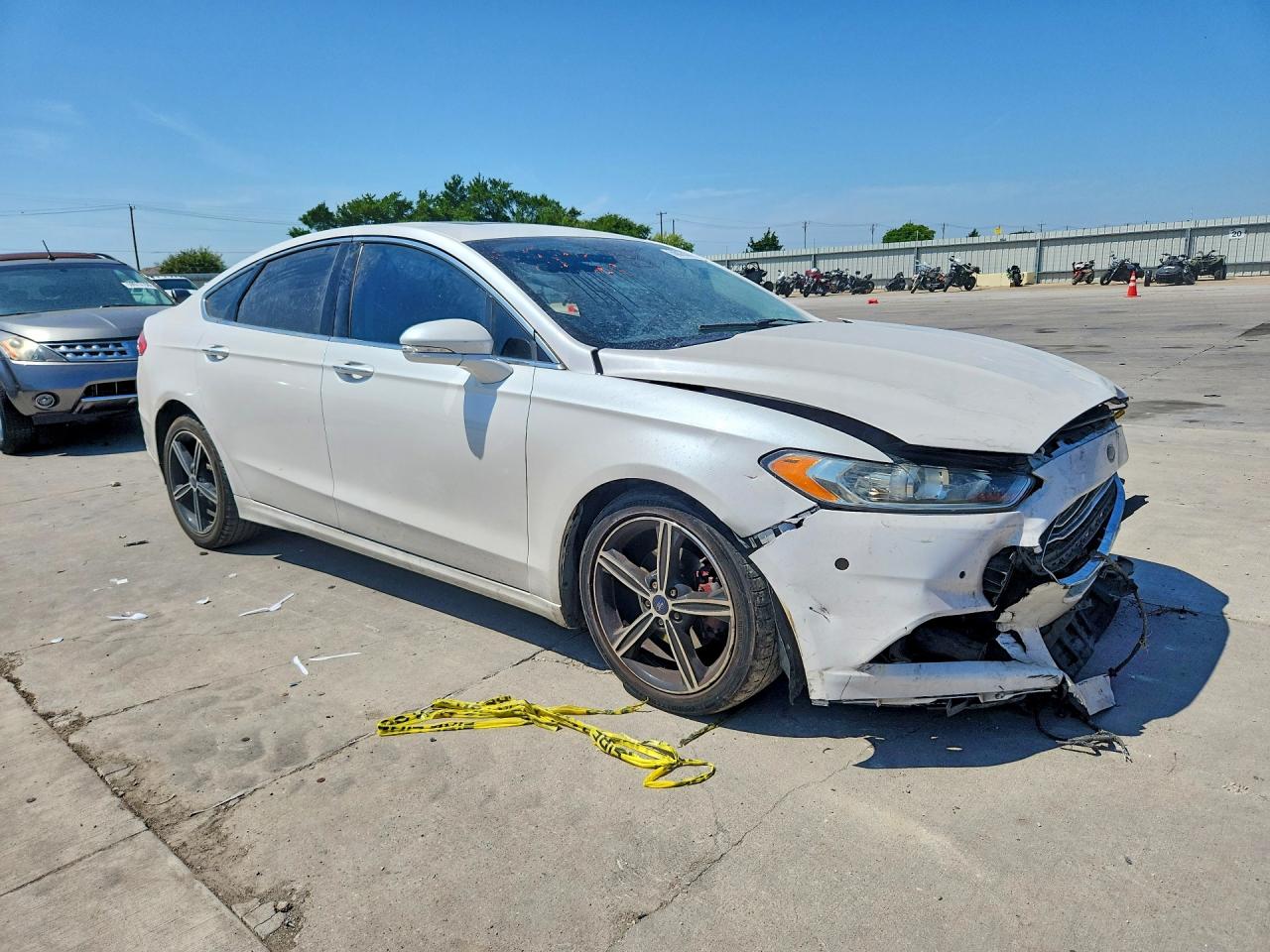 2016 Ford Fusion Titanium White vin: 3FA6P0K97GR327254